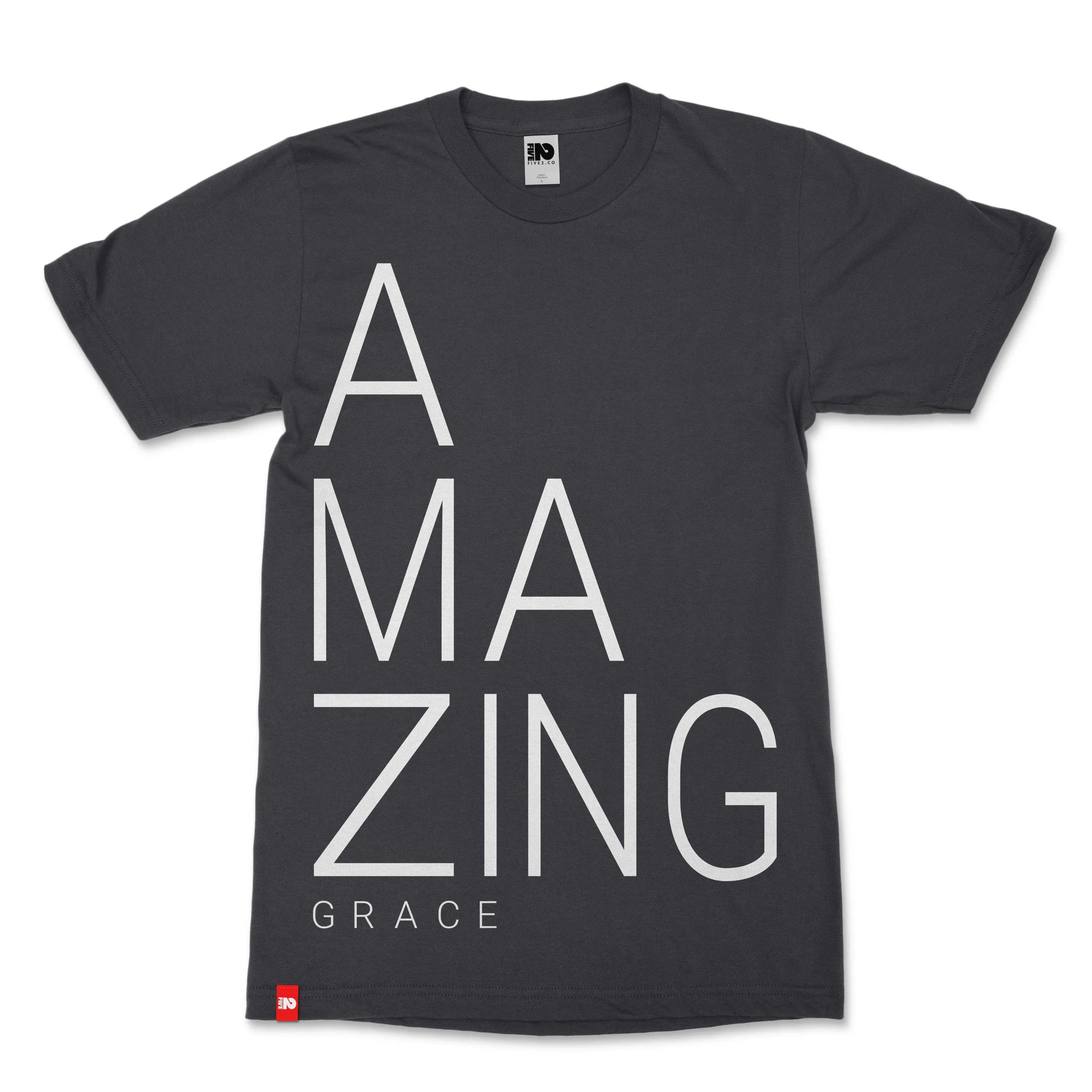 Amazing Grace Christian T-shirt  - Christian Apparel by FIVE2