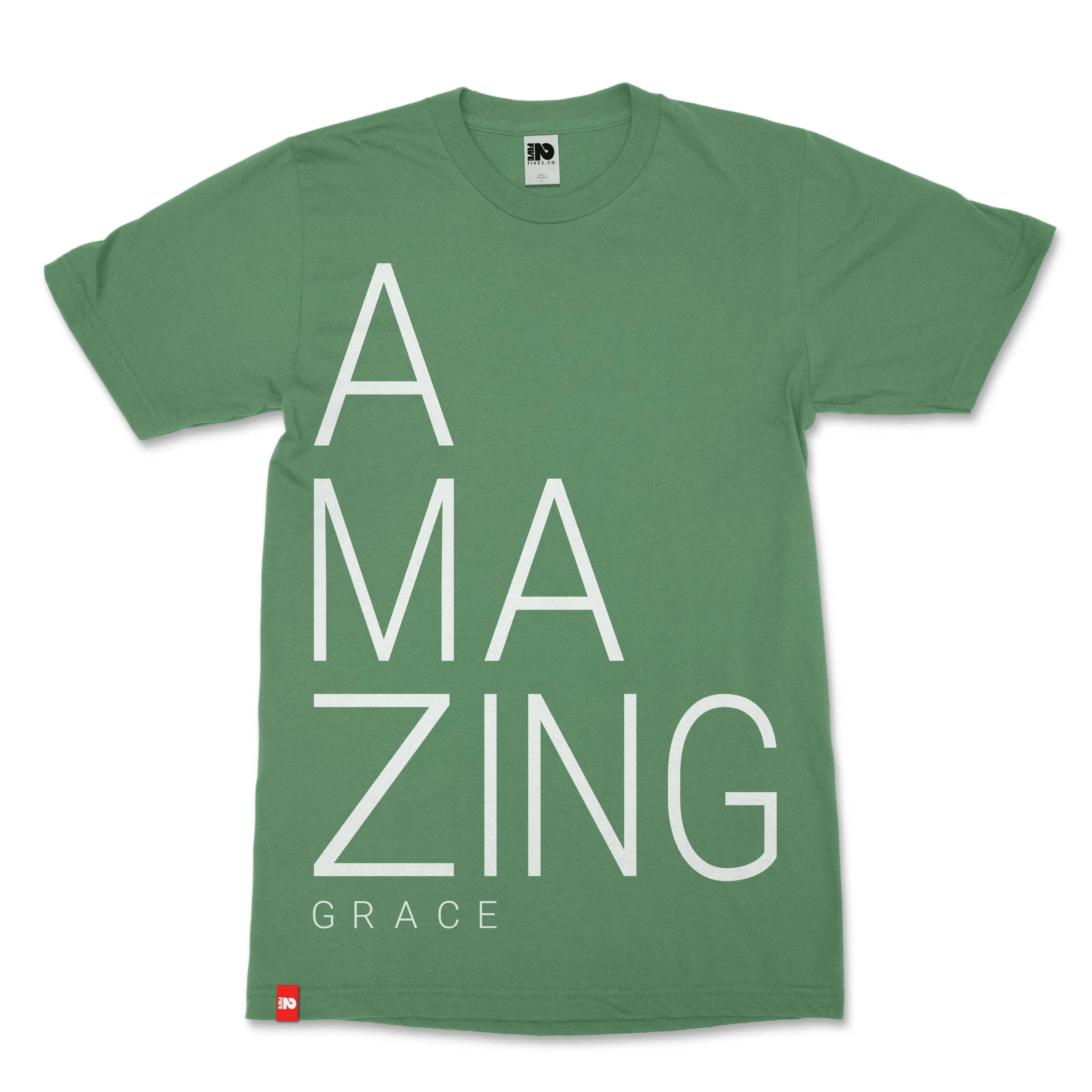 Amazing Grace Christian T-shirt  - Christian Apparel by FIVE2