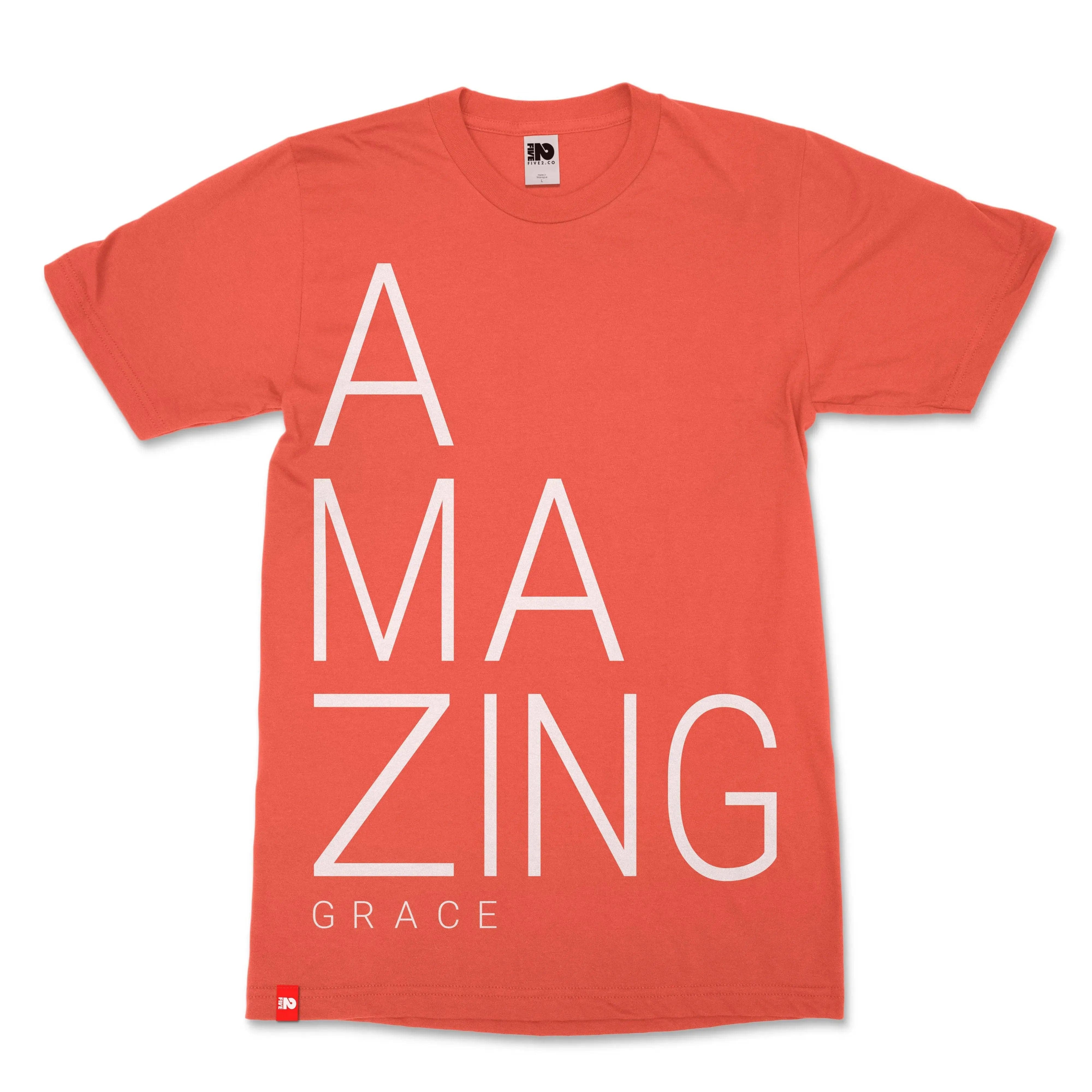 Amazing Grace Christian T-shirt  - Christian Apparel by FIVE2