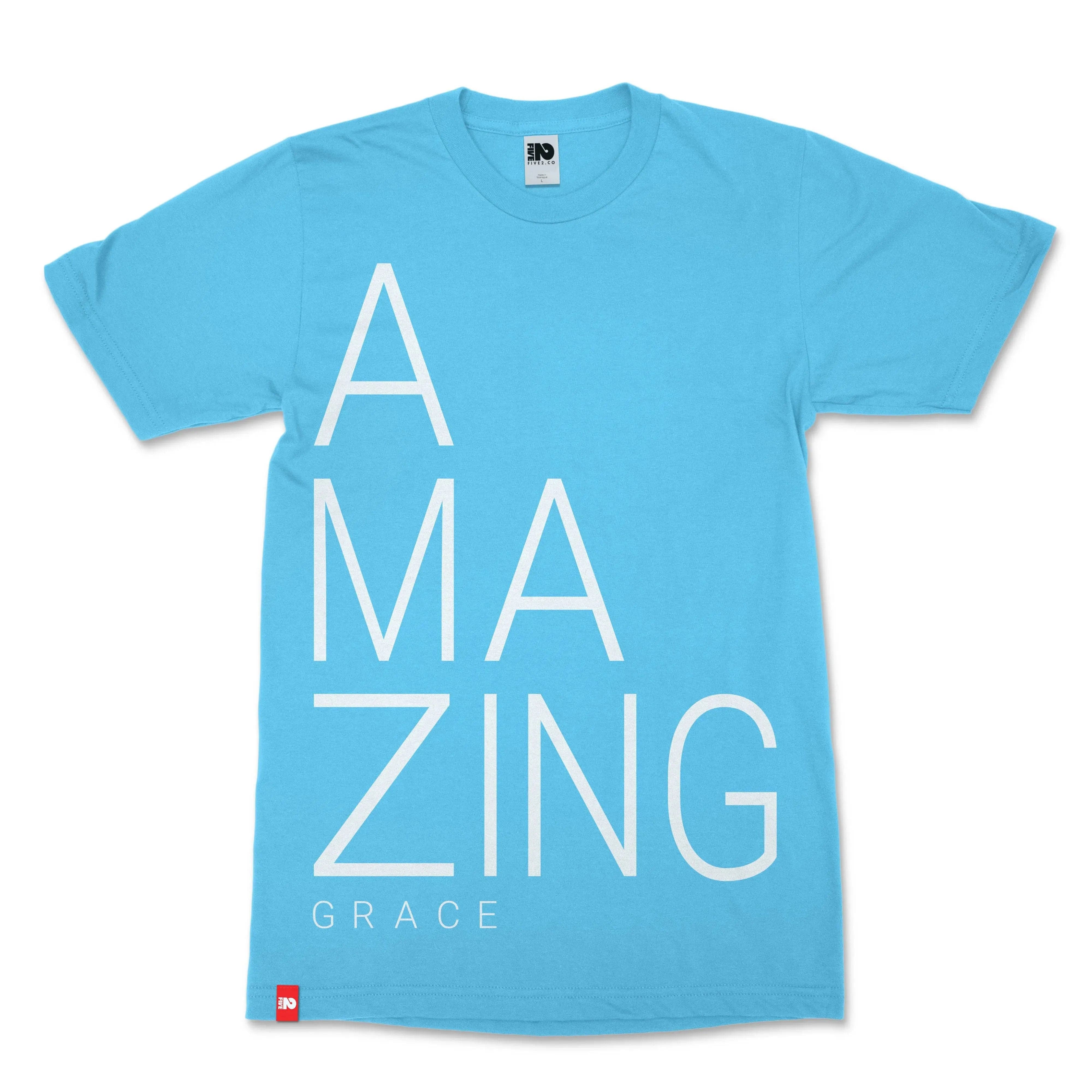 Amazing Grace Christian T-shirt  - Christian Apparel by FIVE2