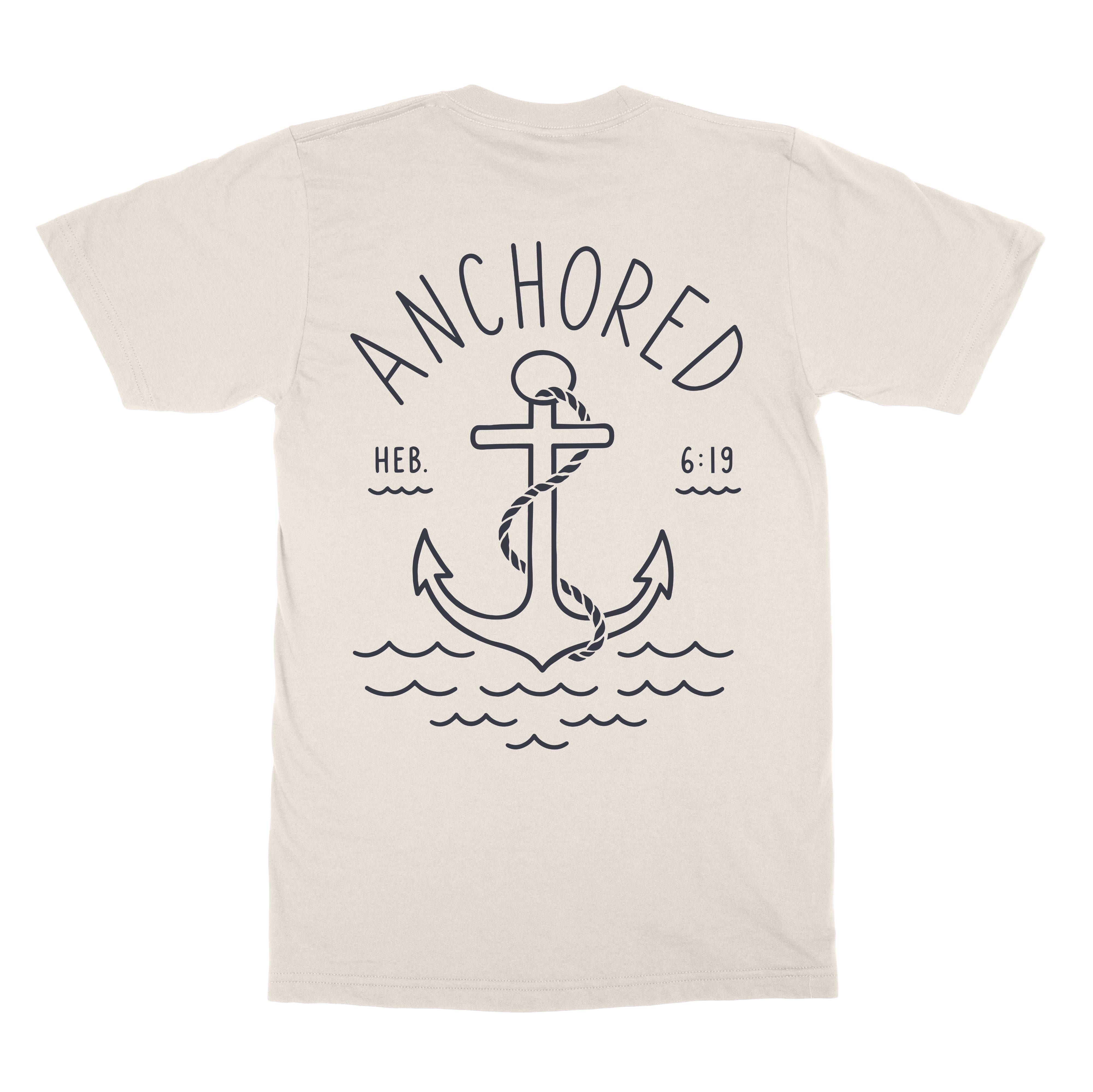 Anchored Tee image 4 of 5, scripture-inspired FIVE2 apparel