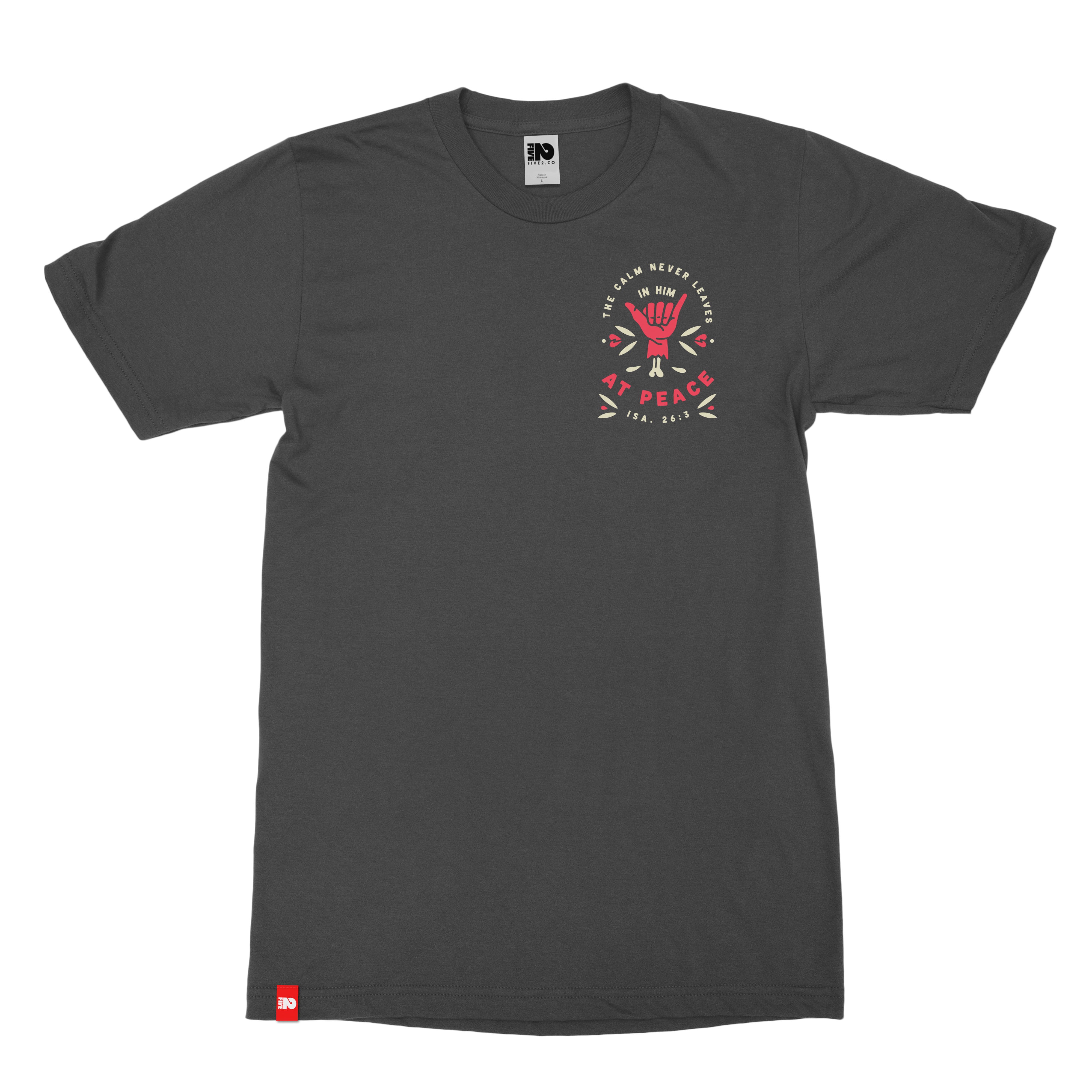 At Peace Christian T-shirt  - Christian Apparel by FIVE2