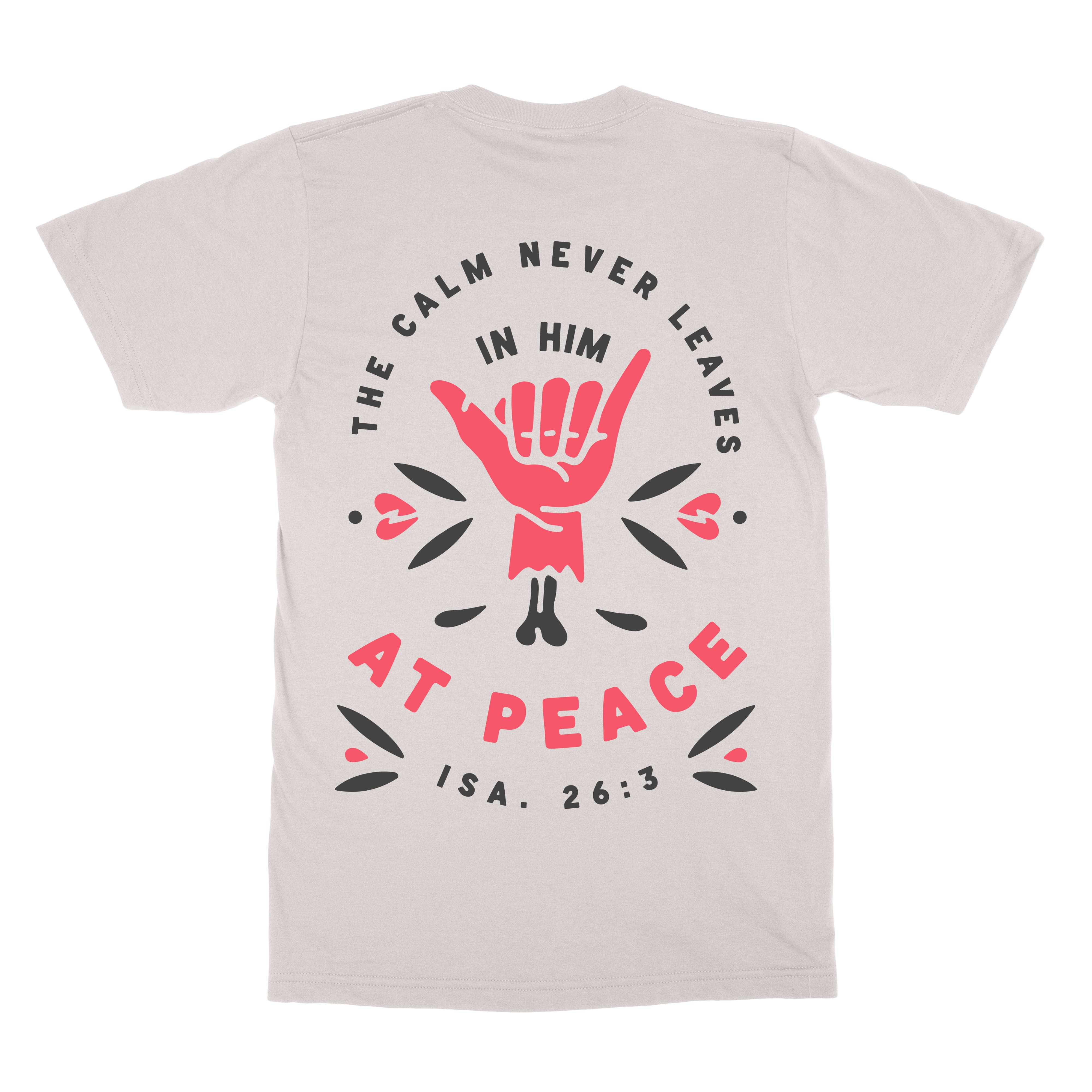 At Peace Christian T-shirt  - Christian Apparel by FIVE2