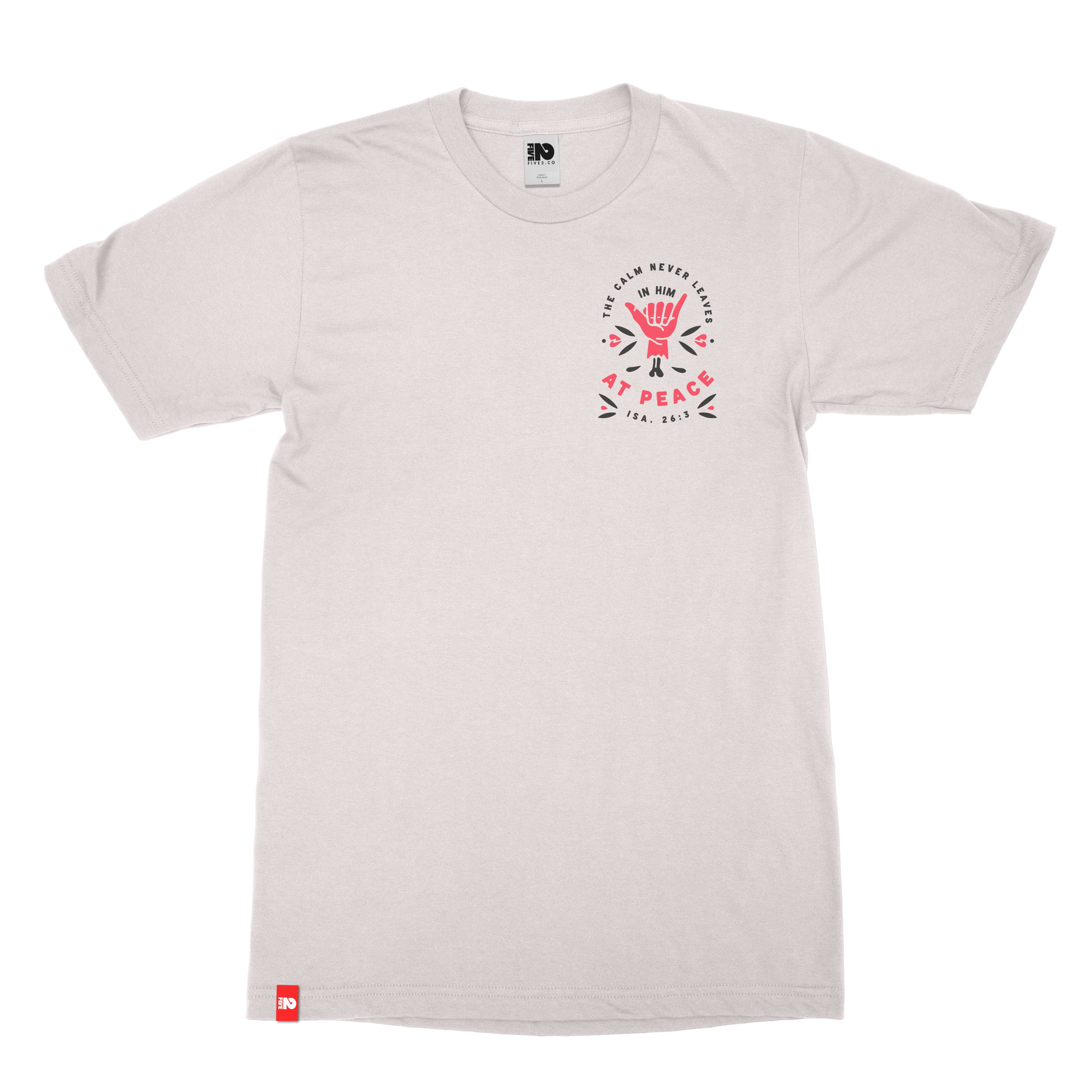 At Peace Christian T-shirt  - Christian Apparel by FIVE2