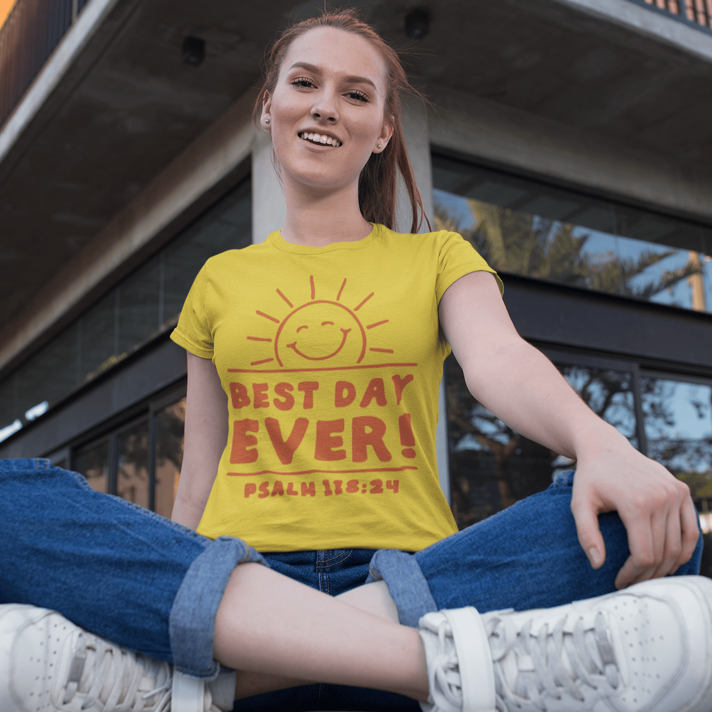 Best Day Ever Christian T-Shirt  - Christian Apparel by FIVE2