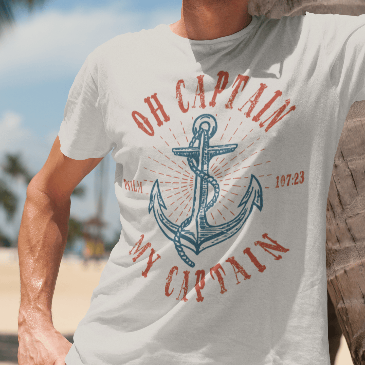 Captain My Captain Christian T-shirt  - Christian Apparel by FIVE2