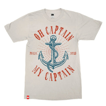 Captain My Captain Tee image 1 of 3, scripture-inspired Psalm 107:23 product view