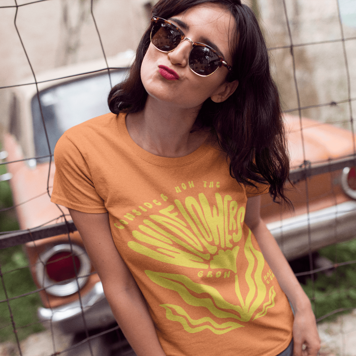 Consider the Flowers Christian T-shirt  - Christian Apparel by FIVE2