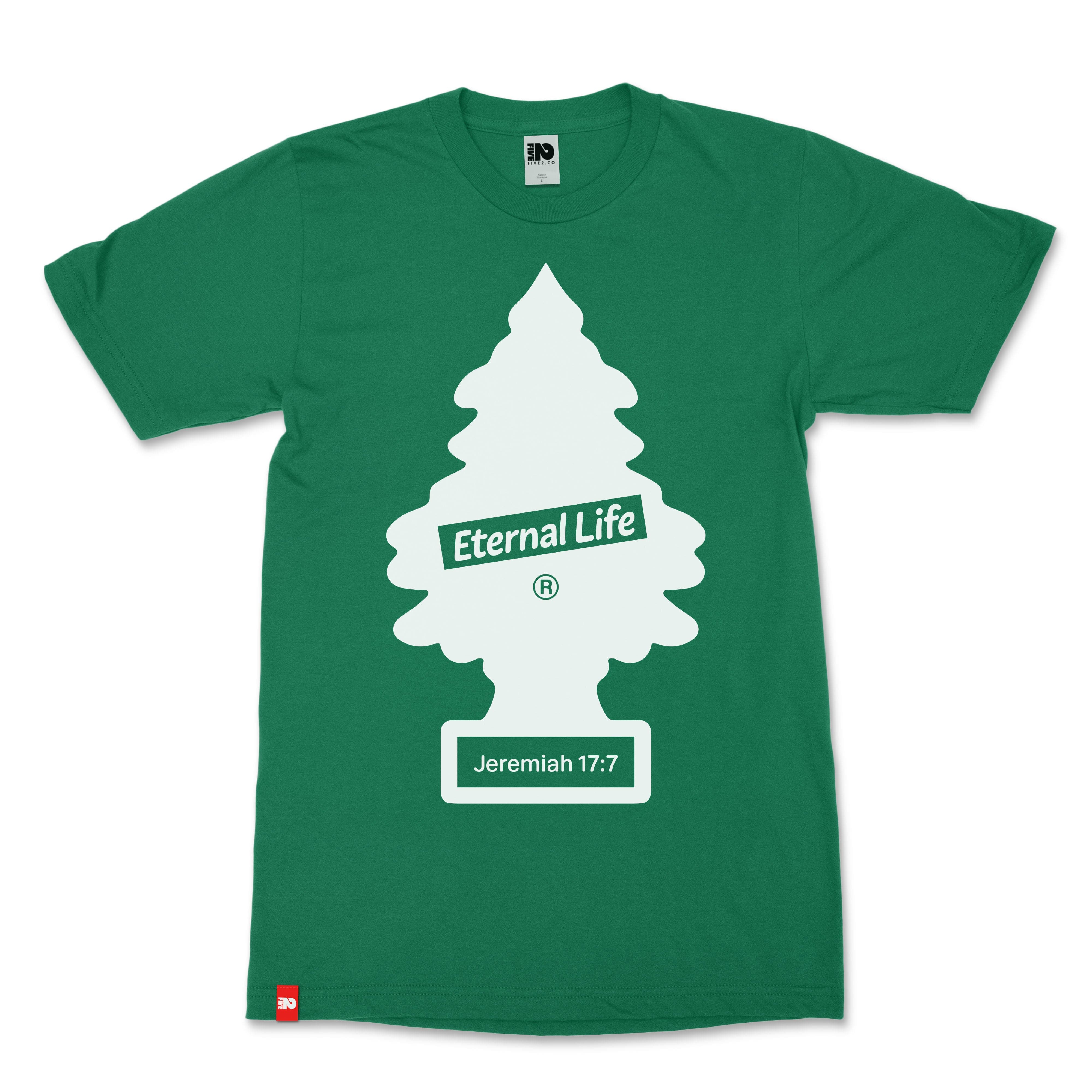 Evergreen Tree Christian Shirt  - Christian Apparel by FIVE2