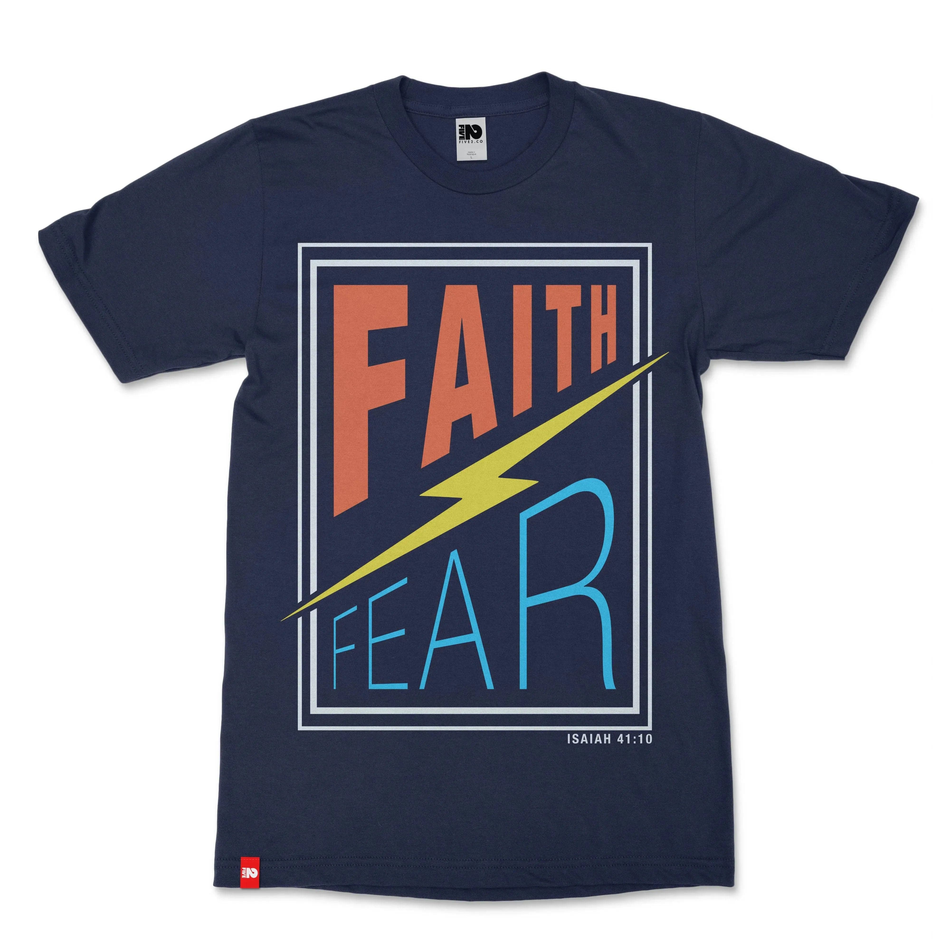Faith Over Fear Christian T-shirt  - Christian Apparel by FIVE2
