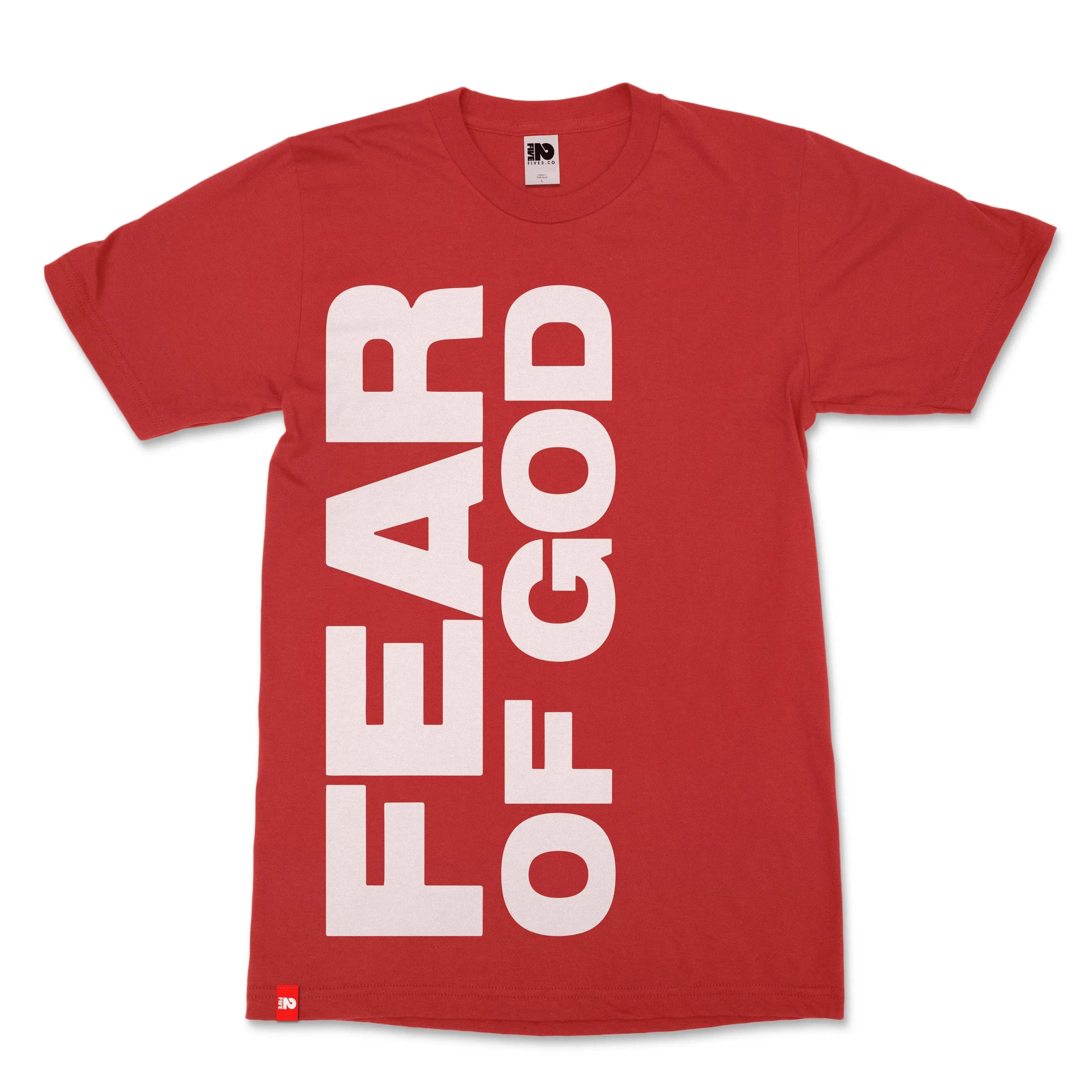 Fear of God Christian T-shirt  - Christian Apparel by FIVE2