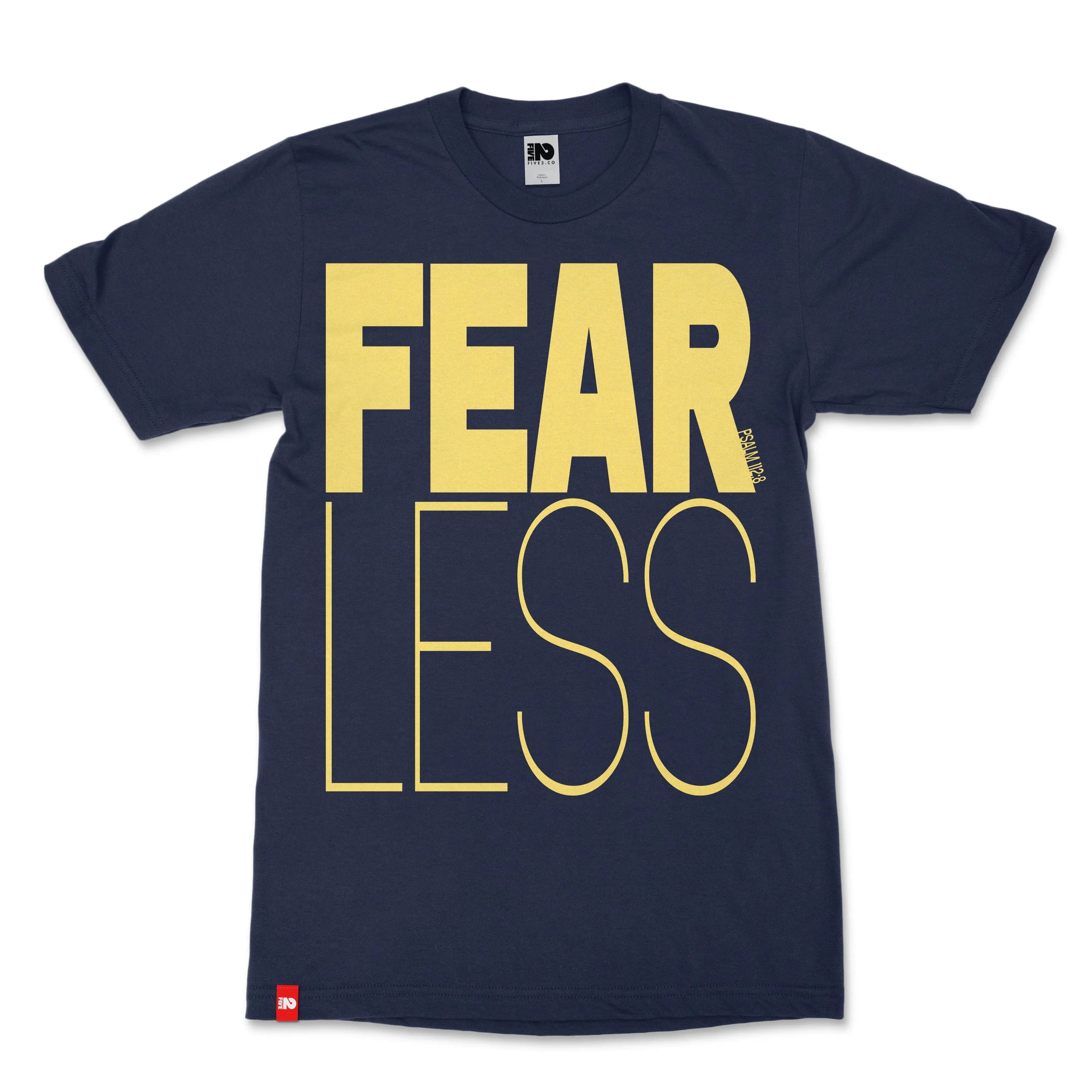 Fearless Christian T-shirt  - Christian Apparel by FIVE2