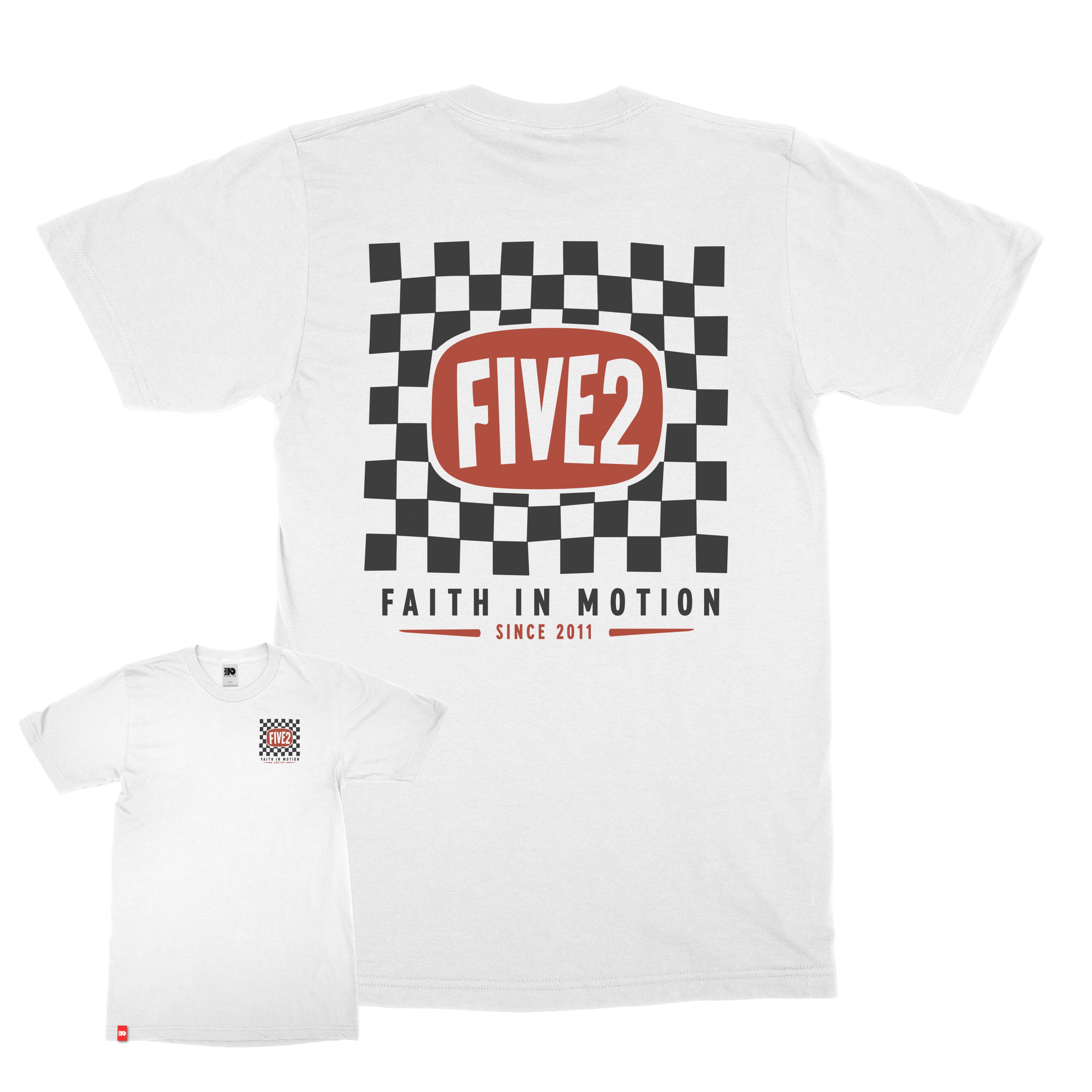 FIVE2 Checkerboard Tee  - Christian Apparel by FIVE2