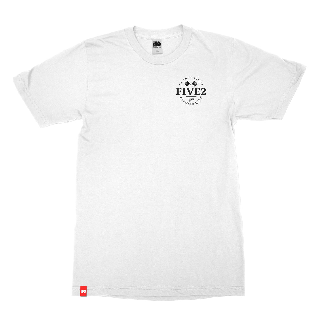 FIVE2 Checkered Flag Tee  - Christian Apparel by FIVE2