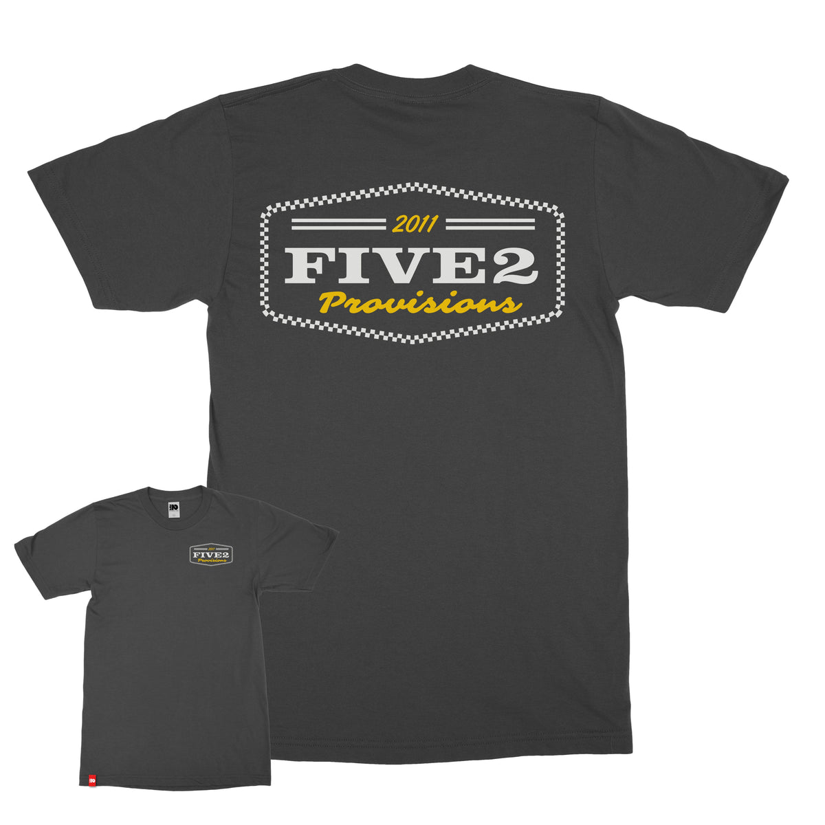 FIVE2 Checkered Shield Tee  - Christian Apparel by FIVE2