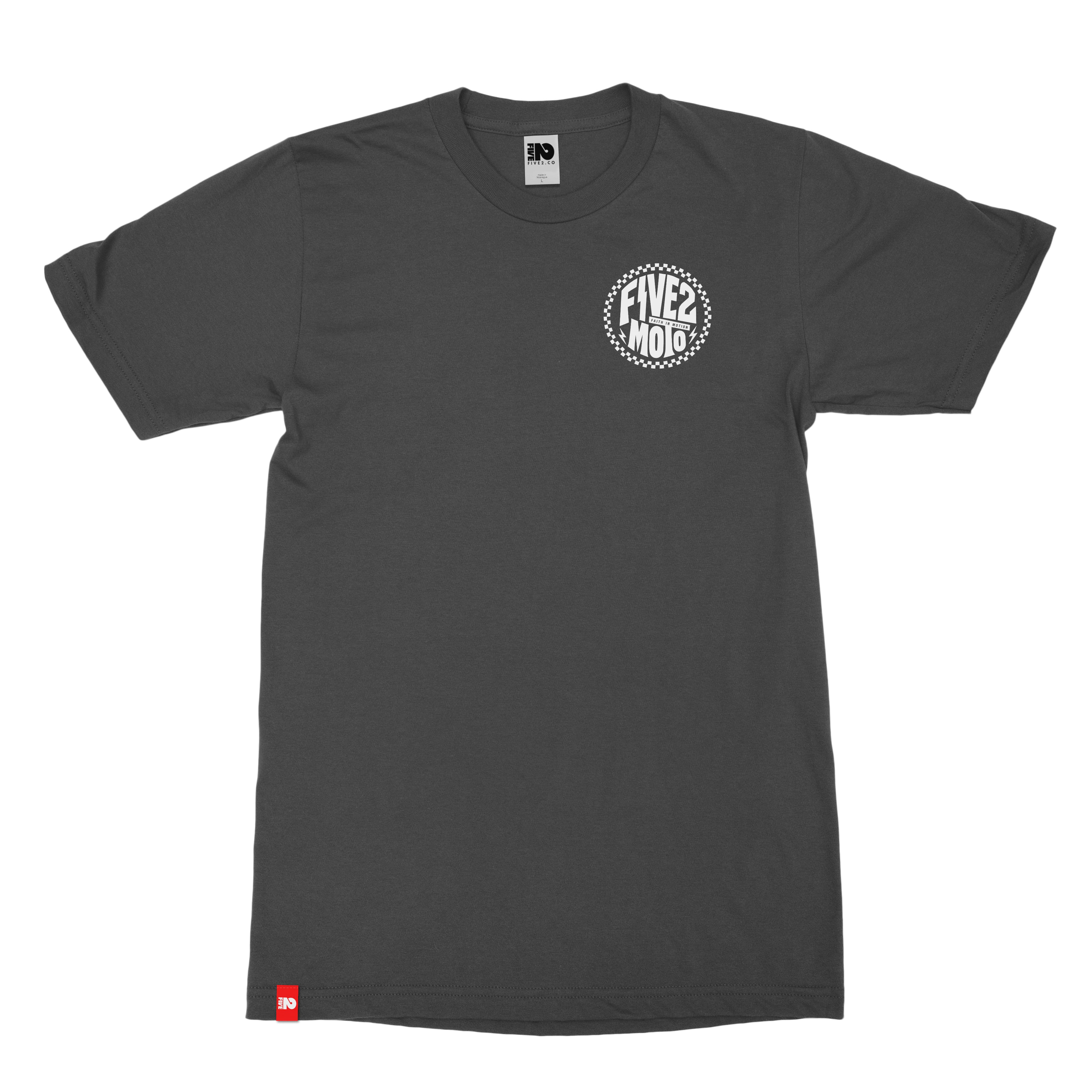 FIVE2 Circle Checker Flag Tee  - Christian Apparel by FIVE2