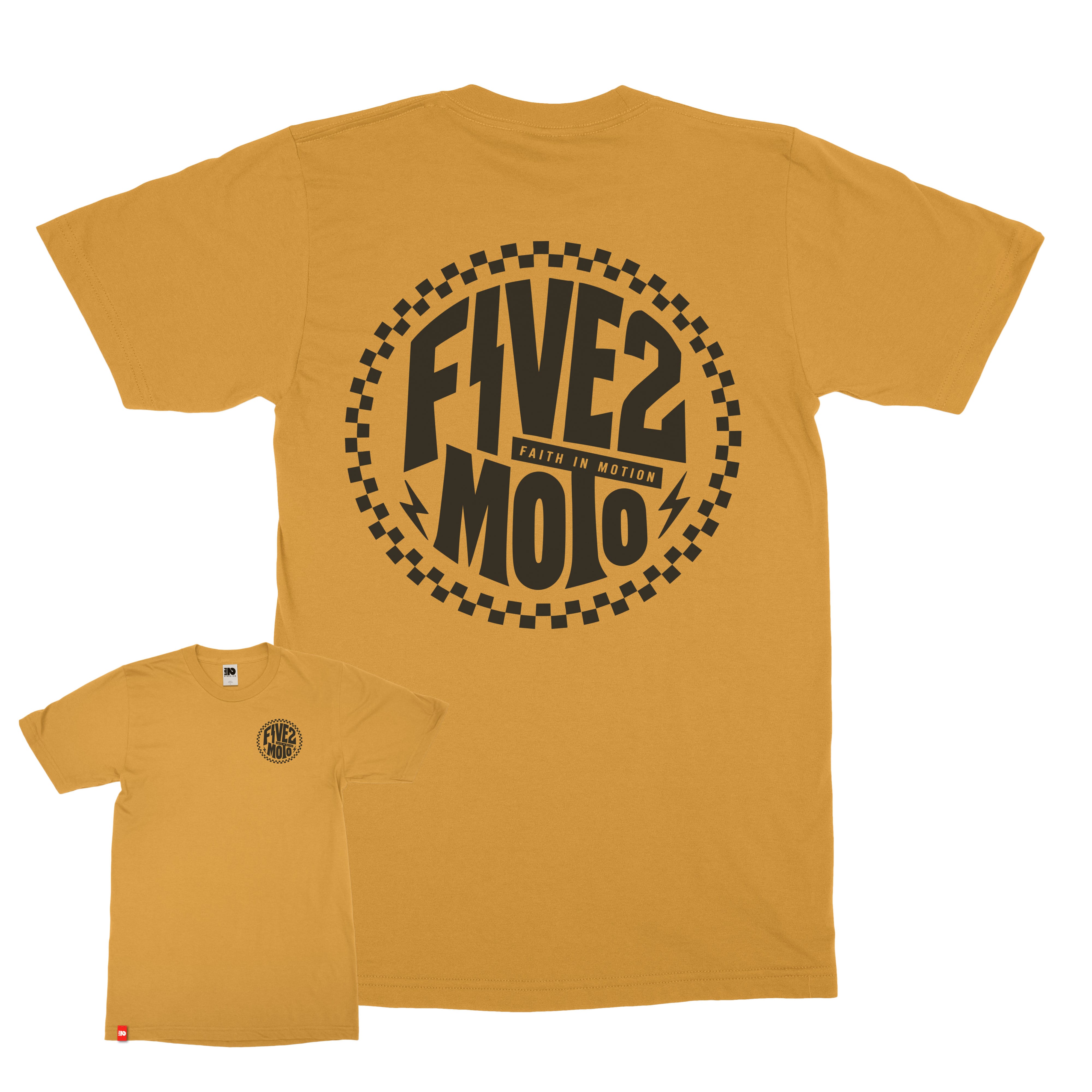 FIVE2 Circle Checker Flag Tee  - Christian Apparel by FIVE2