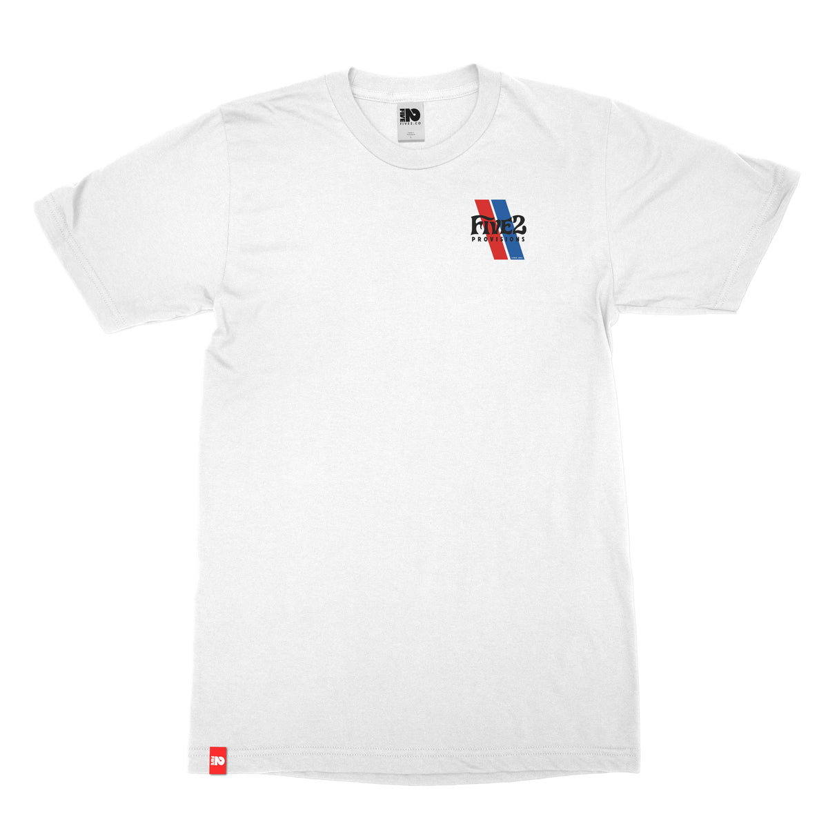 FIVE2 Diagonal Race Stripes Tee  - Christian Apparel by FIVE2