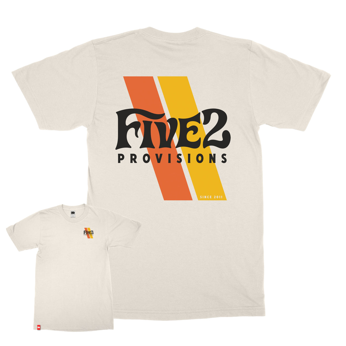 FIVE2 Diagonal Race Stripes Tee  - Christian Apparel by FIVE2