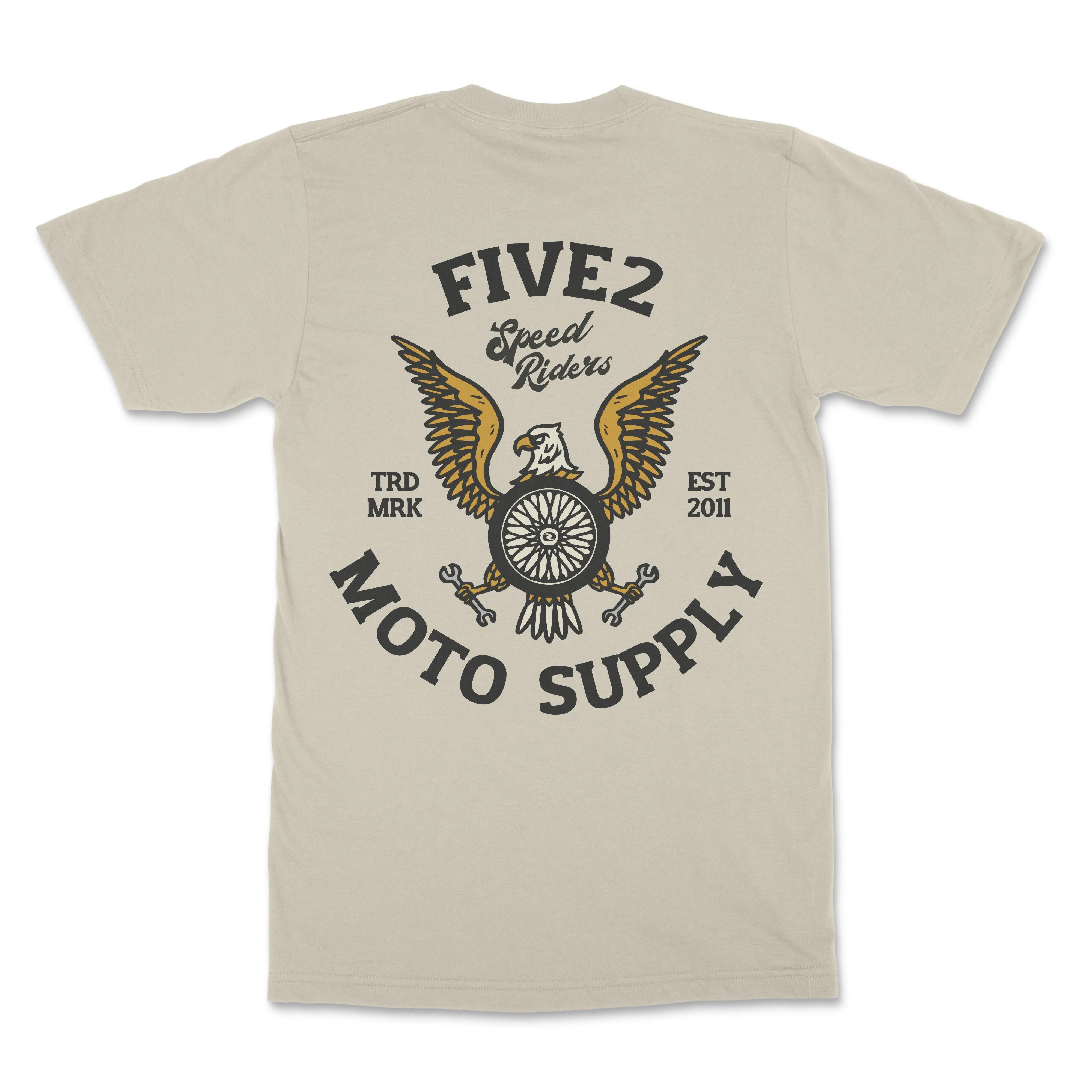 FIVE2 Moto Eagle Unisex Christian Tee - FIVE2 Provisions