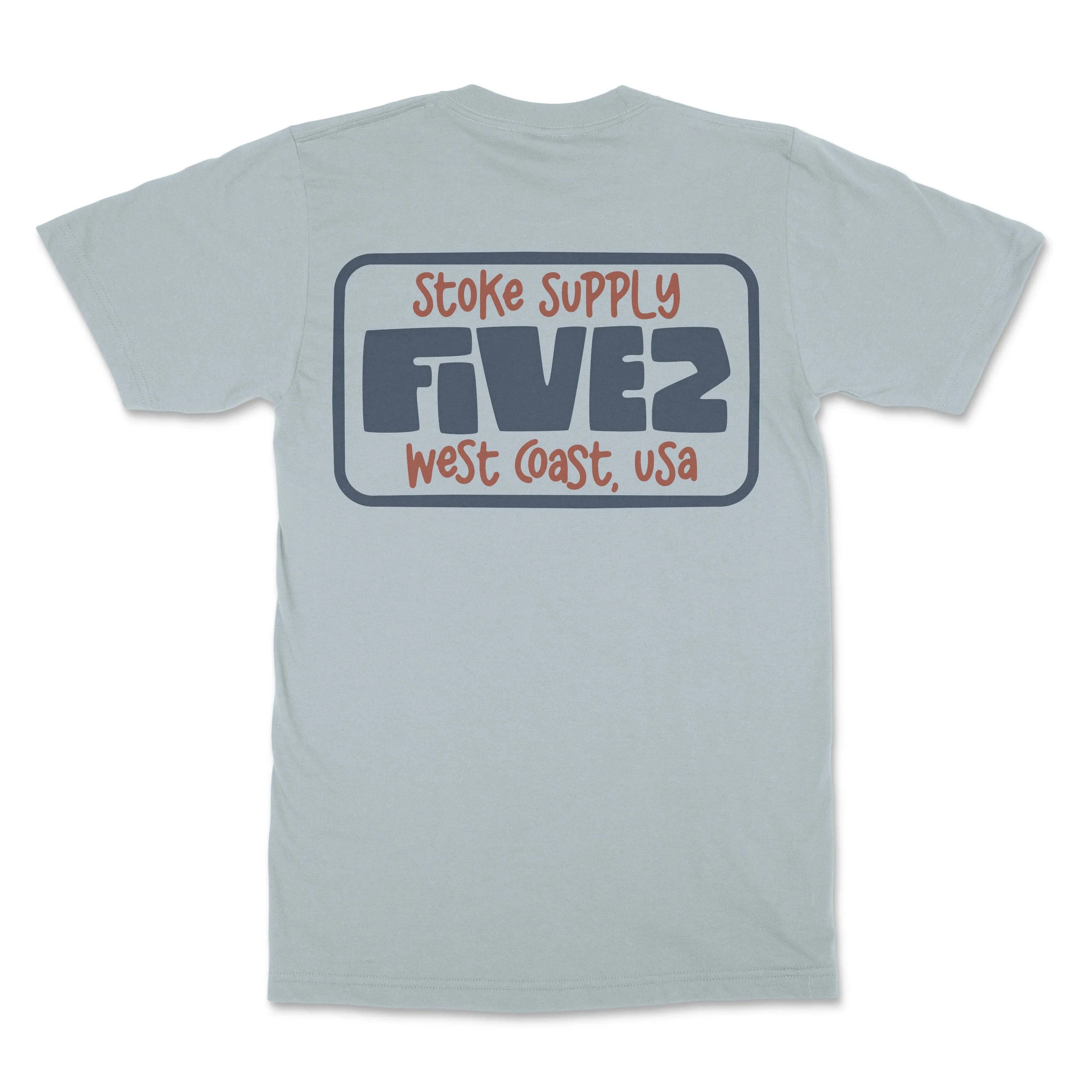 FIVE2 Stoke Supply Christian Surf T-shirt in Powder  - Christian Apparel by FIVE2