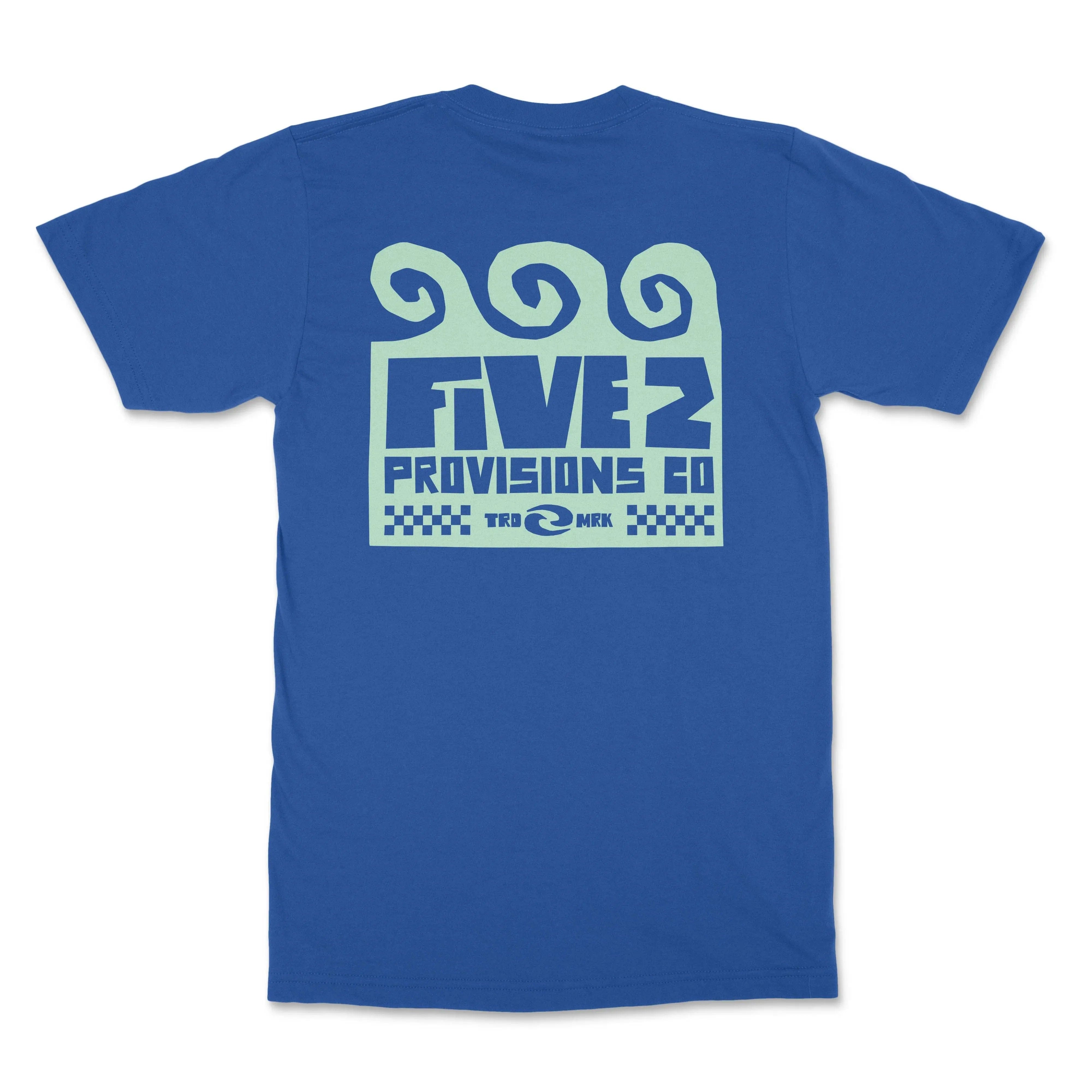 FIVE2 Wave Christian Surf T-shirt in Bright Royal  - Christian Apparel by FIVE2