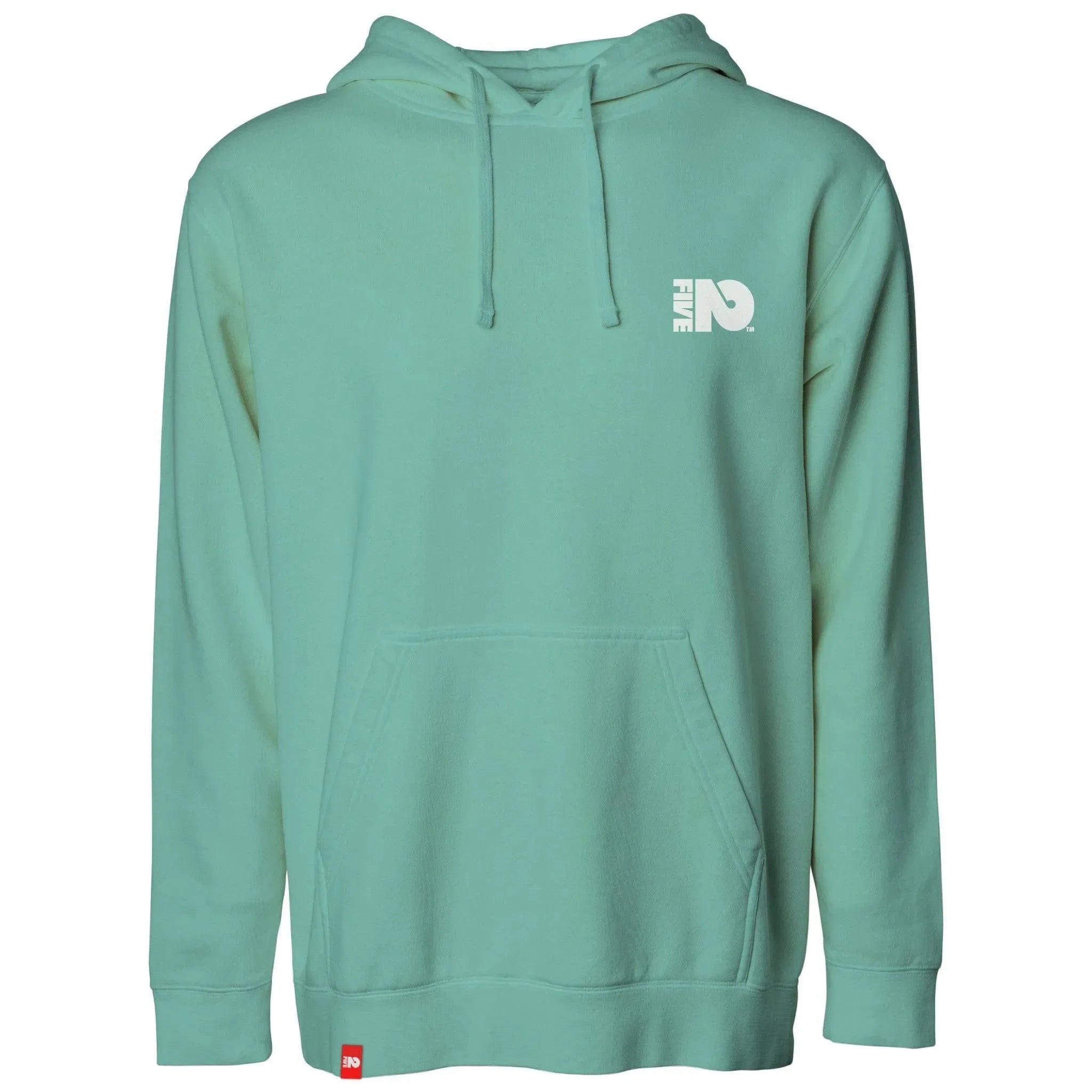 FIVE2 Wave Washed Logo Christian Hoodie  - Christian Apparel by FIVE2