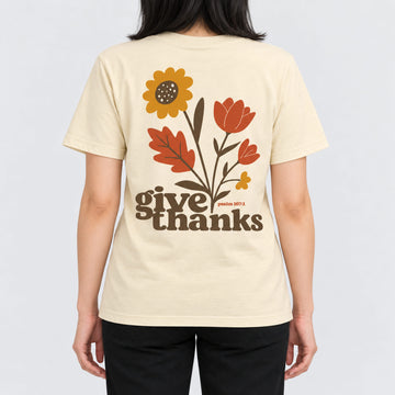 Give Thanks Tee  - Christian Apparel by FIVE2