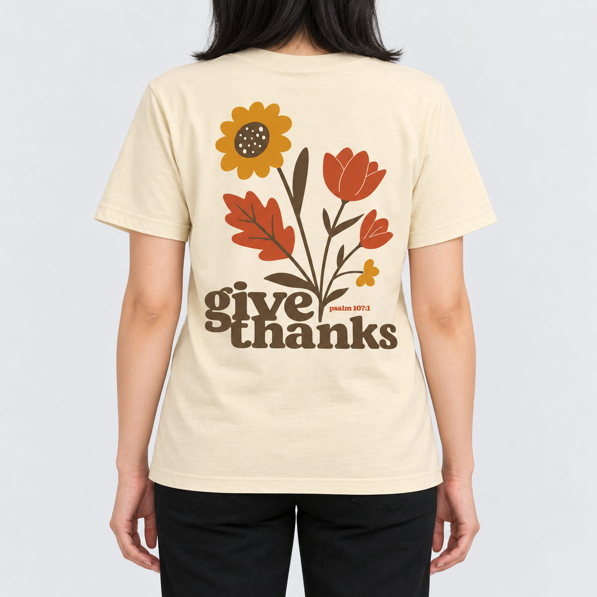Give Thanks Tee  - Christian Apparel by FIVE2