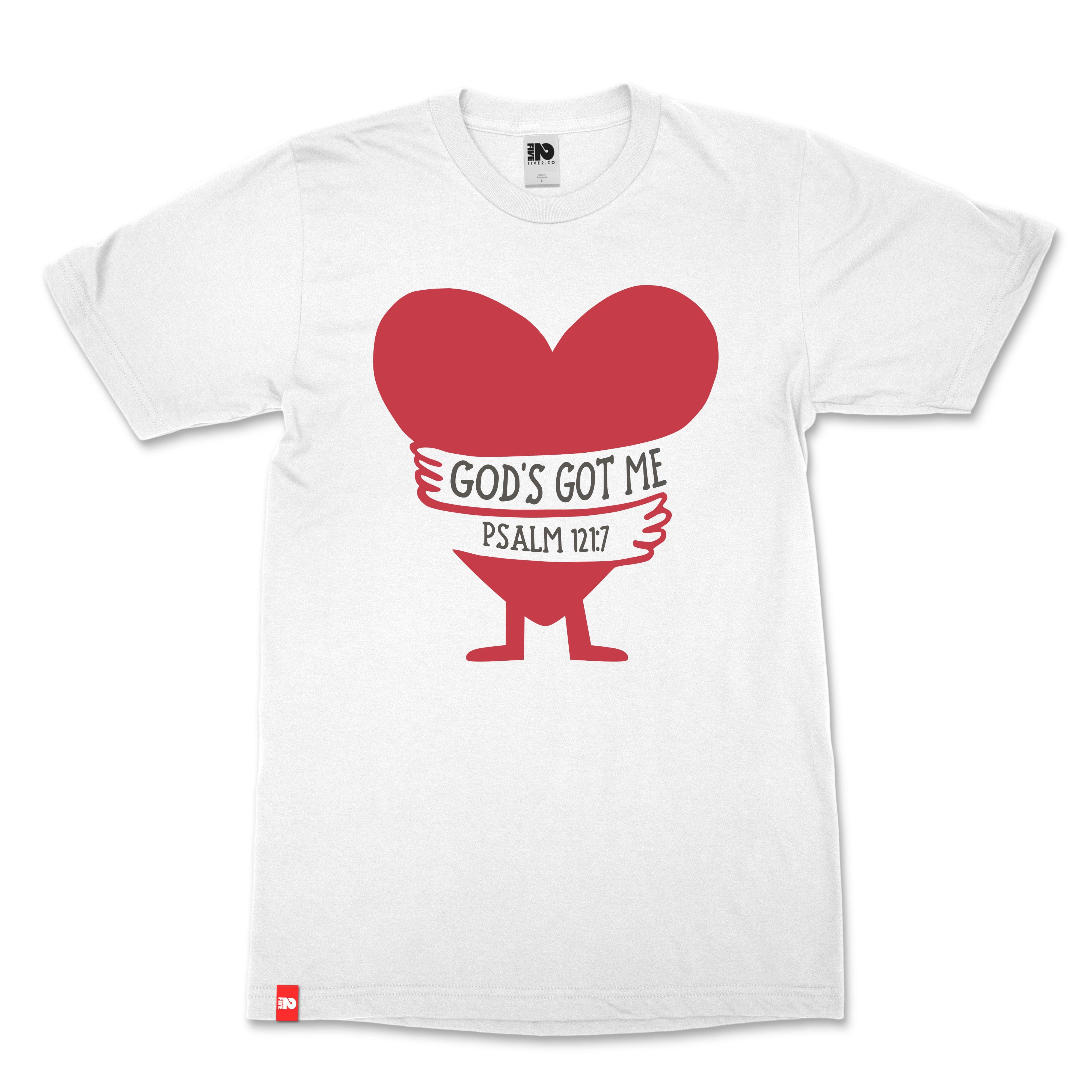 God's Got Me Christian T-Shirt  - Christian Apparel by FIVE2