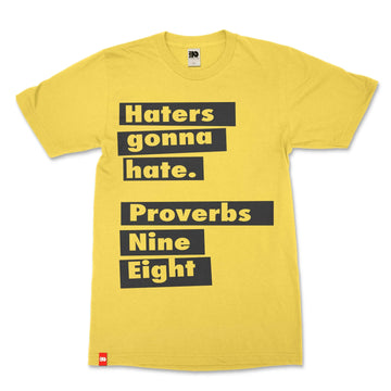 Haters Gonna Hate Christian T-shirt image 1 of 3, scripture-inspired Proverbs 9:8 product view