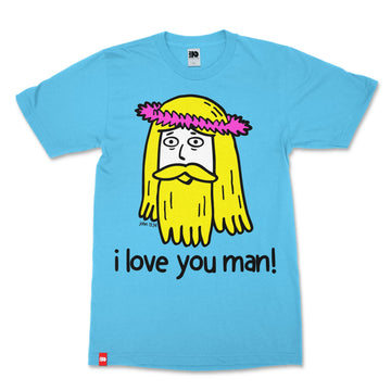 Hippy Jesus Tee image 1 of 2, scripture-inspired John 13:34 product view