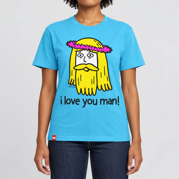 Hippy Jesus Tee  - Christian Apparel by FIVE2