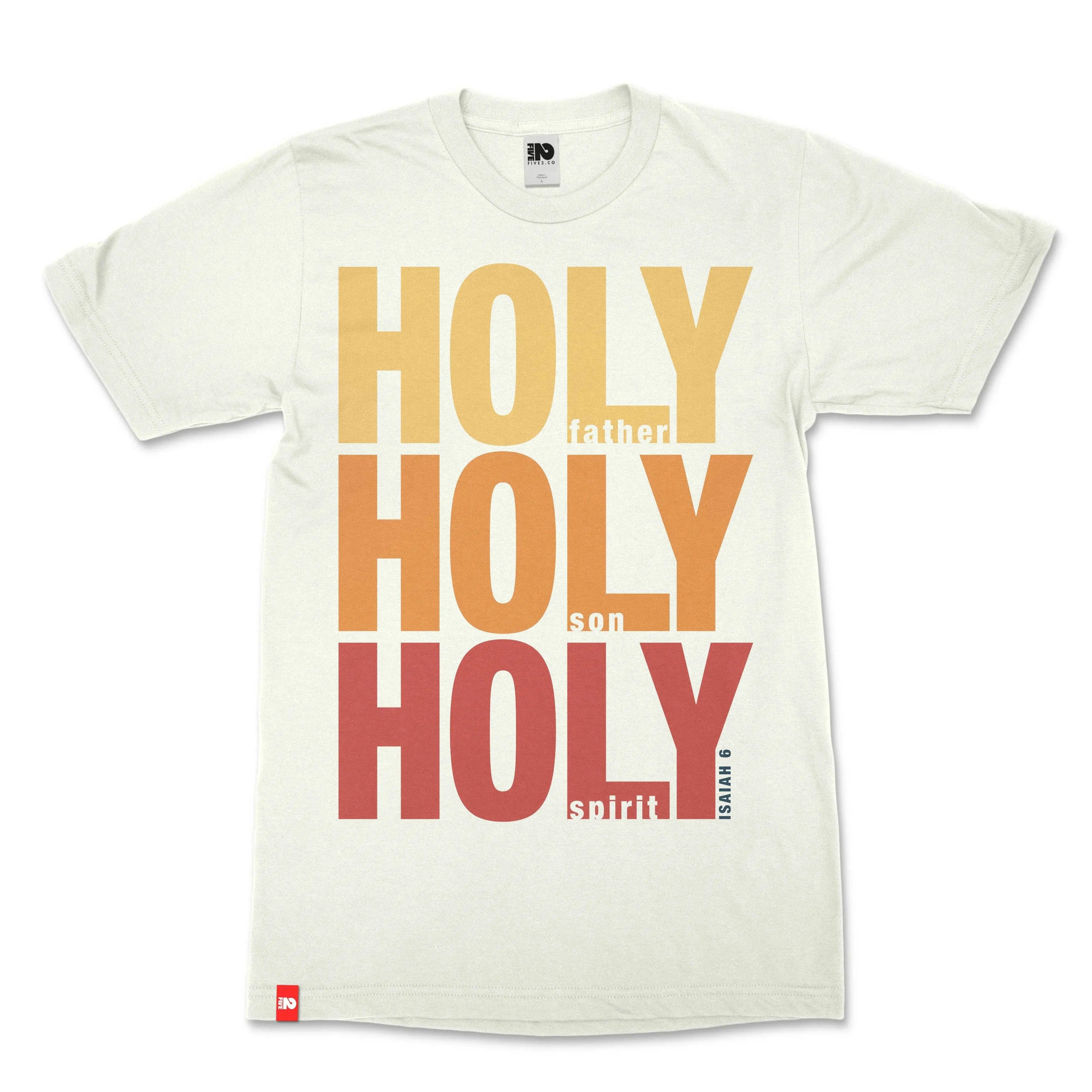 Holy Holy Holy Christian T-shirt  - Christian Apparel by FIVE2