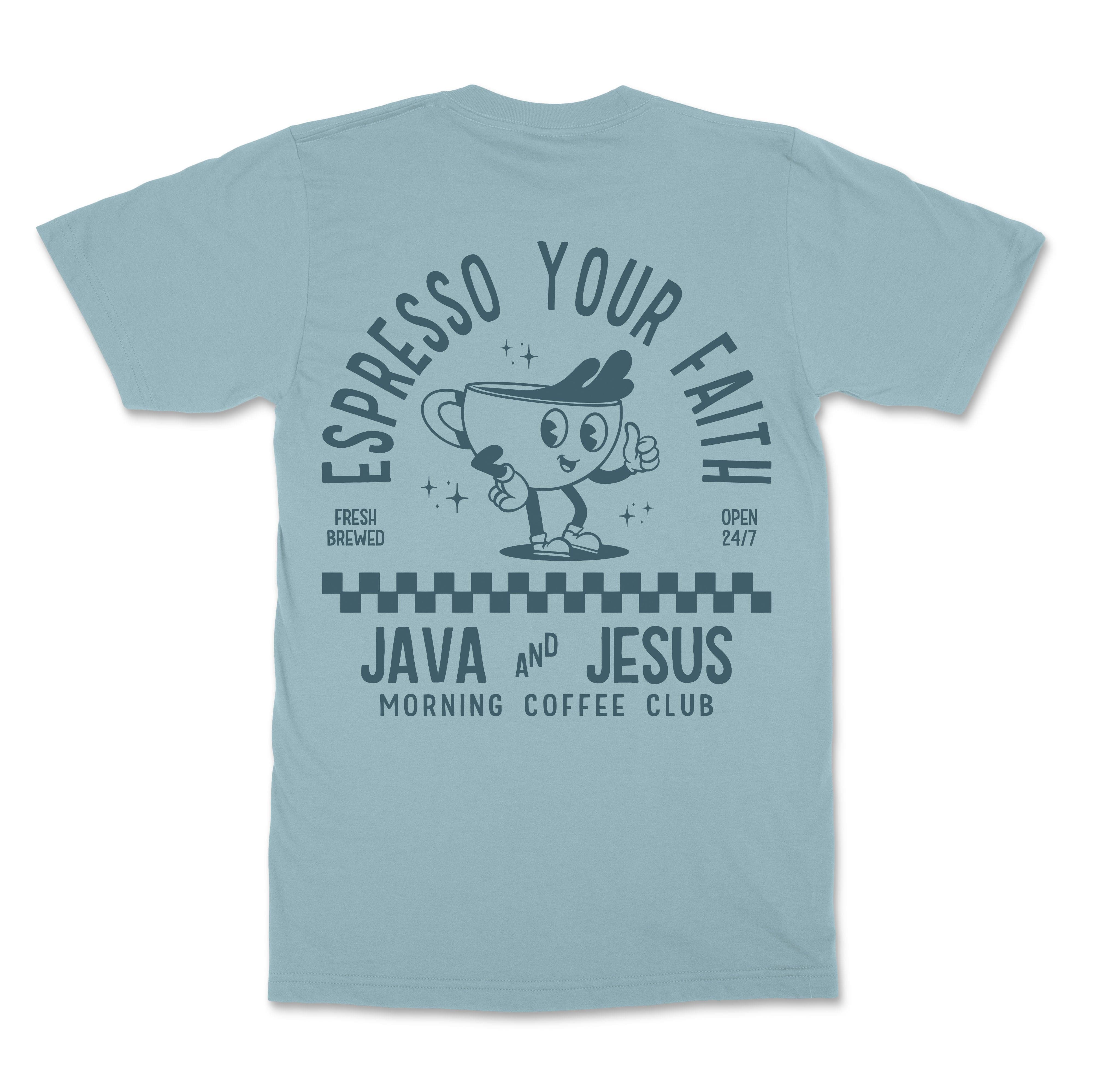 Java and Jesus Christian T-Shirt  - Christian Apparel by FIVE2