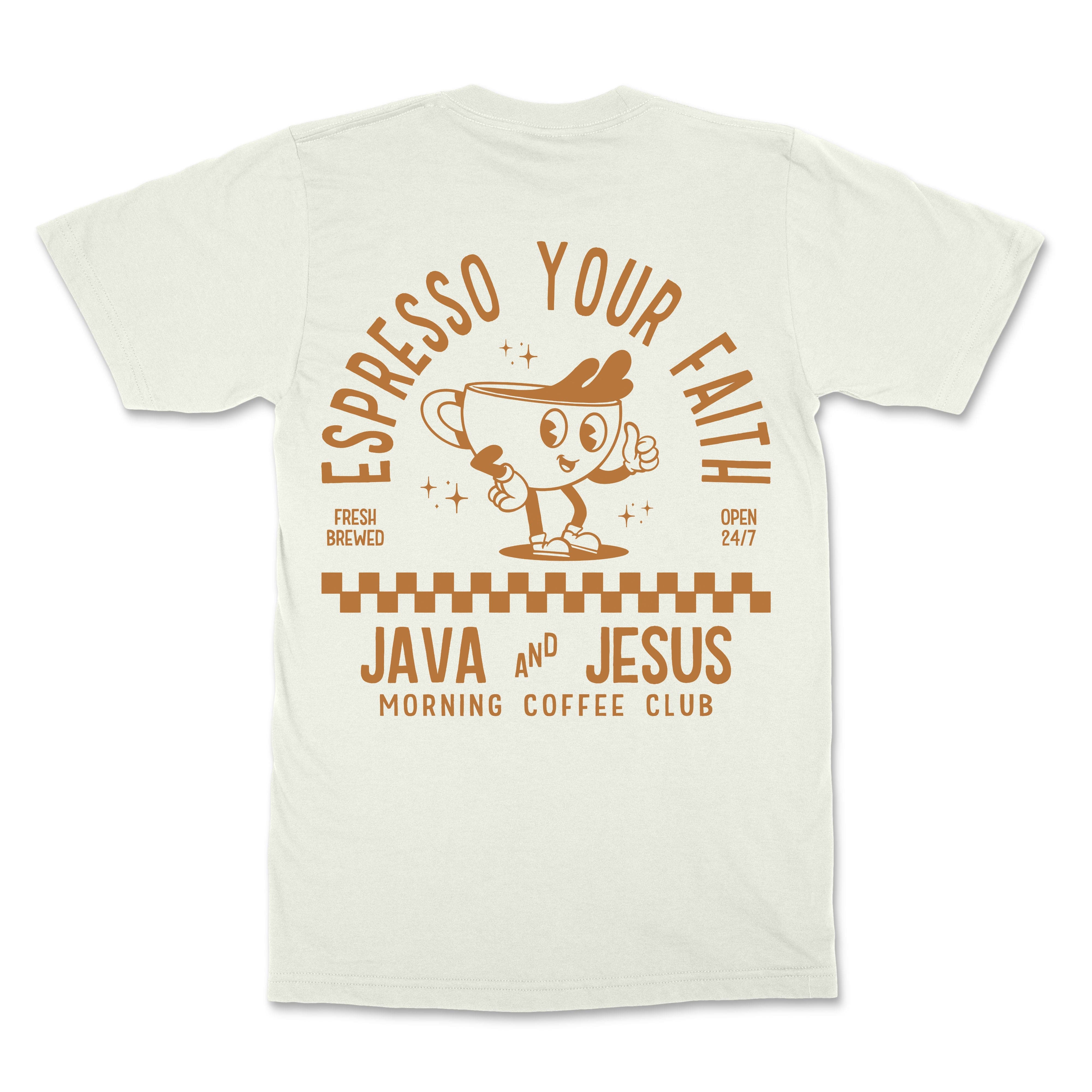 Java and Jesus Christian T-Shirt  - Christian Apparel by FIVE2