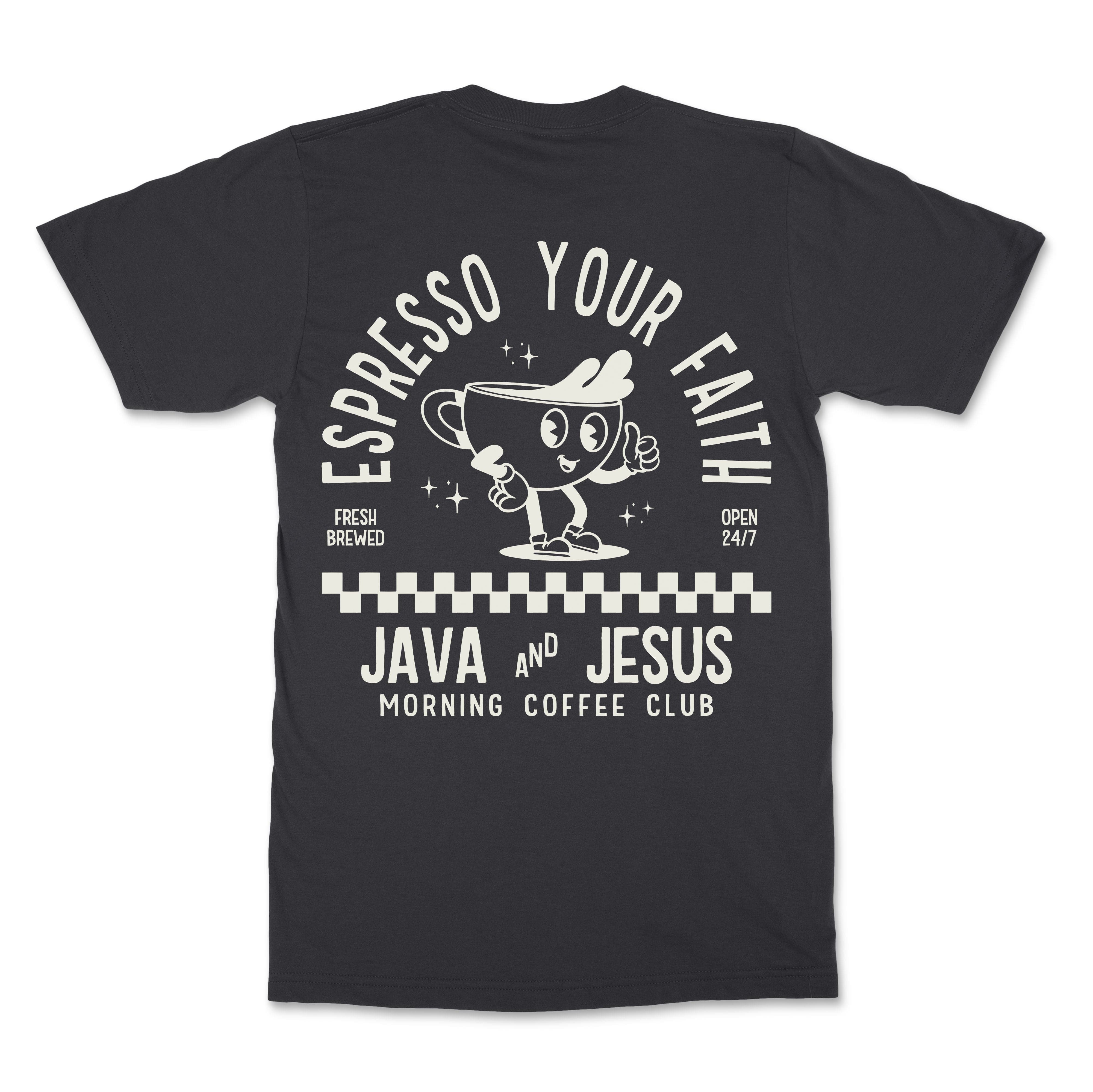 Java and Jesus Christian T-Shirt  - Christian Apparel by FIVE2
