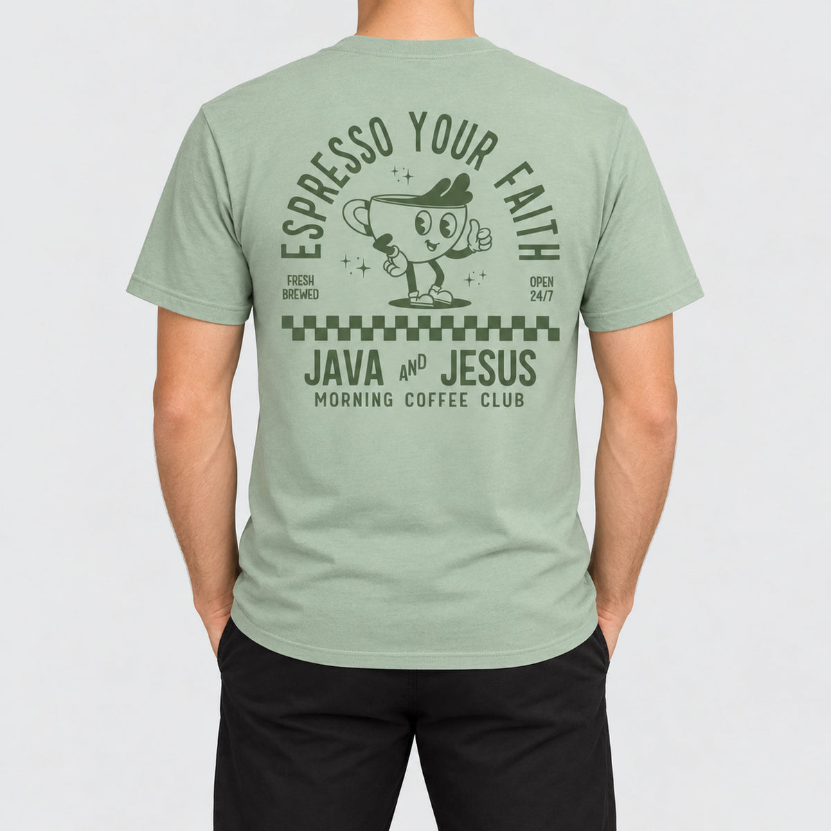 Java and Jesus Tee  - Christian Apparel by FIVE2