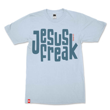Jesus Freak Christian T-shirt image 1 of 6, scripture-inspired Matthew 16:24 product view
