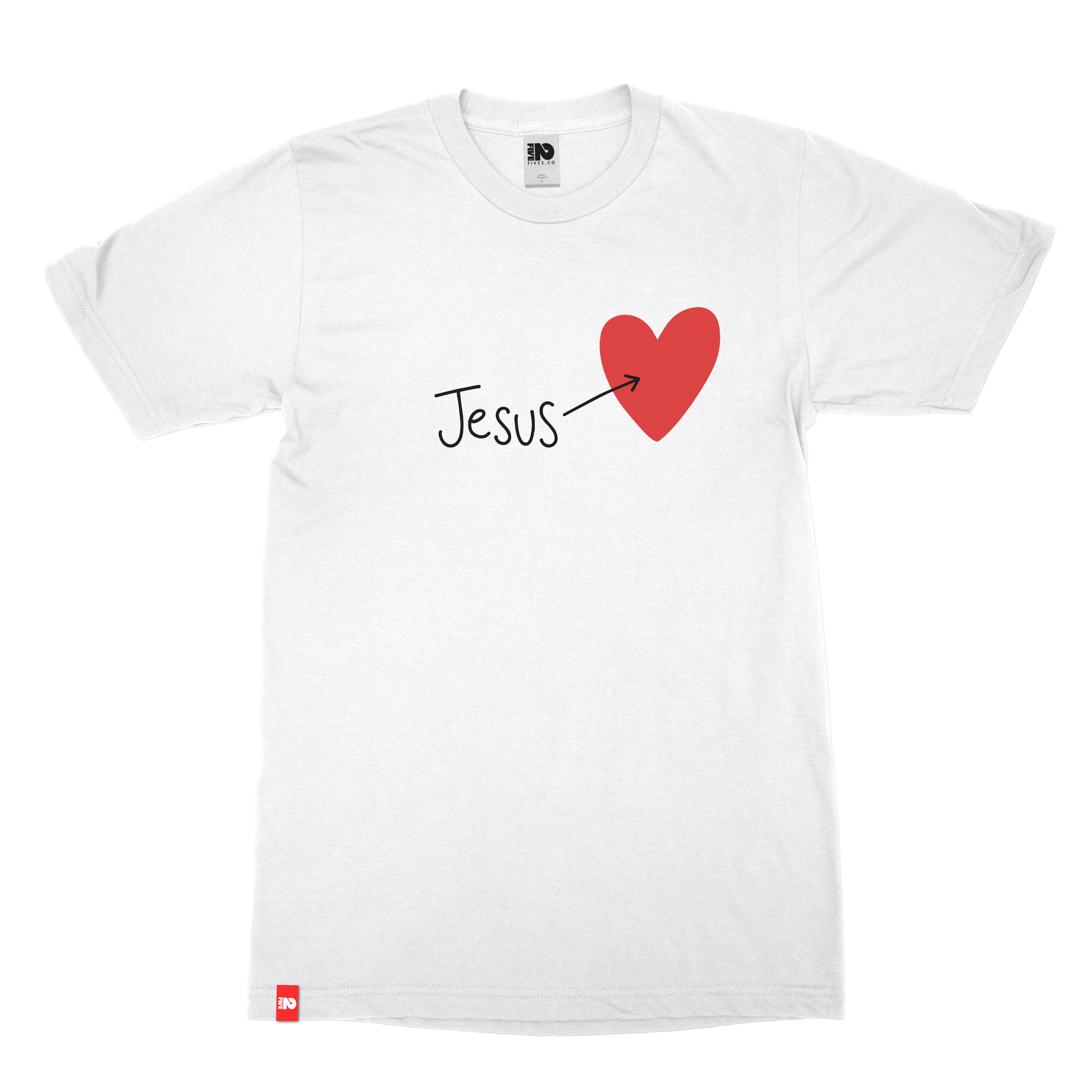 Jesus in My Heart Tee  - Christian Apparel by FIVE2