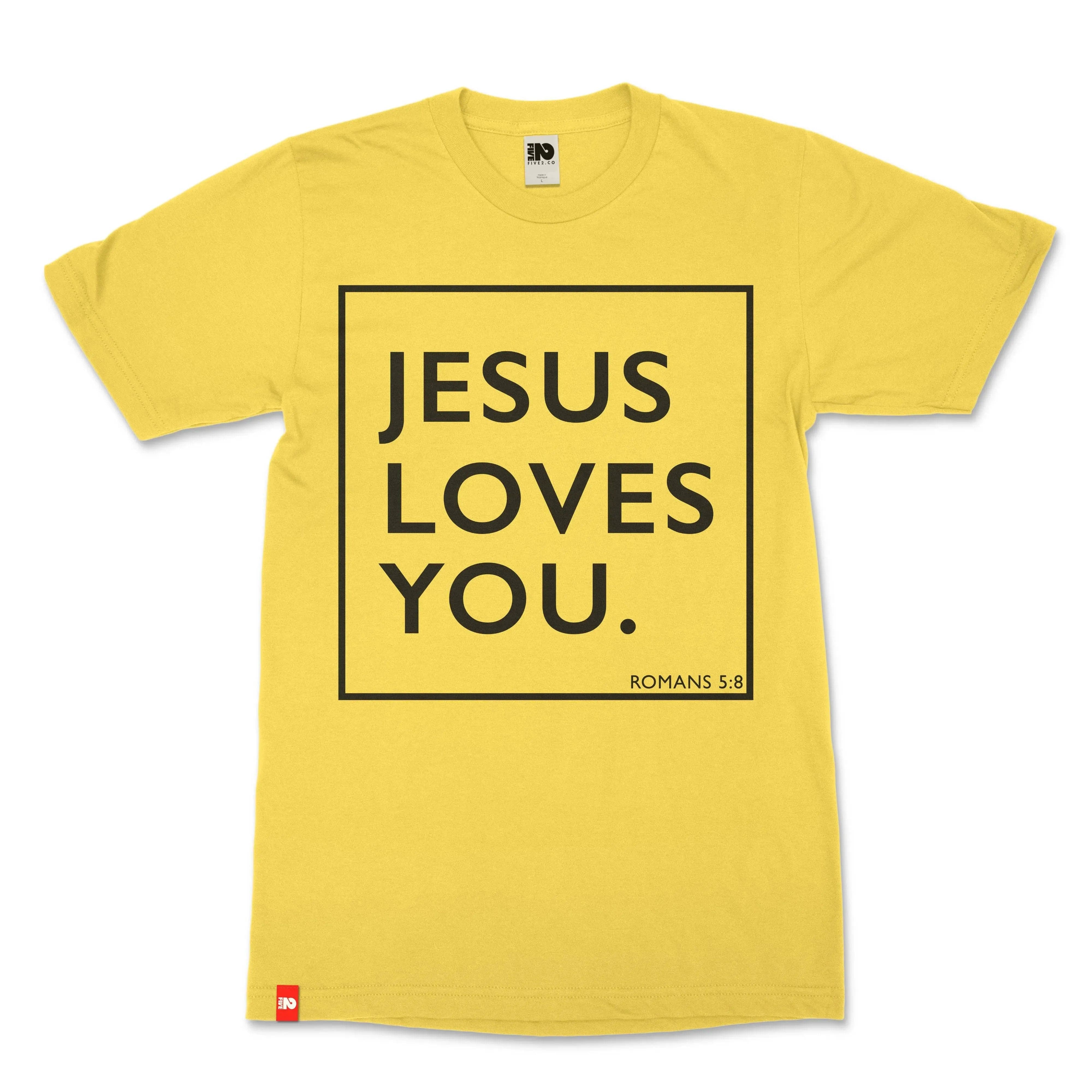 Jesus Loves You Christian T-shirt  - Christian Apparel by FIVE2