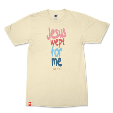 Jesus Wept For Me Tee image 1 of 5, scripture-inspired John 11:35 product view