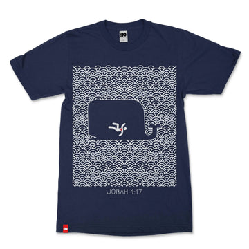 Jonah Christian T-shirt image 1 of 6, scripture-inspired Jonah 1:17 product view