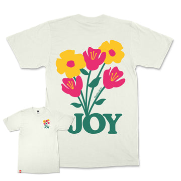 Joy Flowers Tee image 1 of 3, scripture-inspired FIVE2 apparel