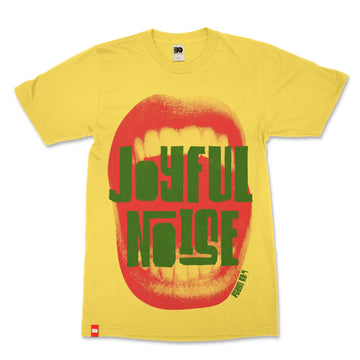Joyful Noise Christian T-shirt image 1 of 6, scripture-inspired Psalm 98:4 product view