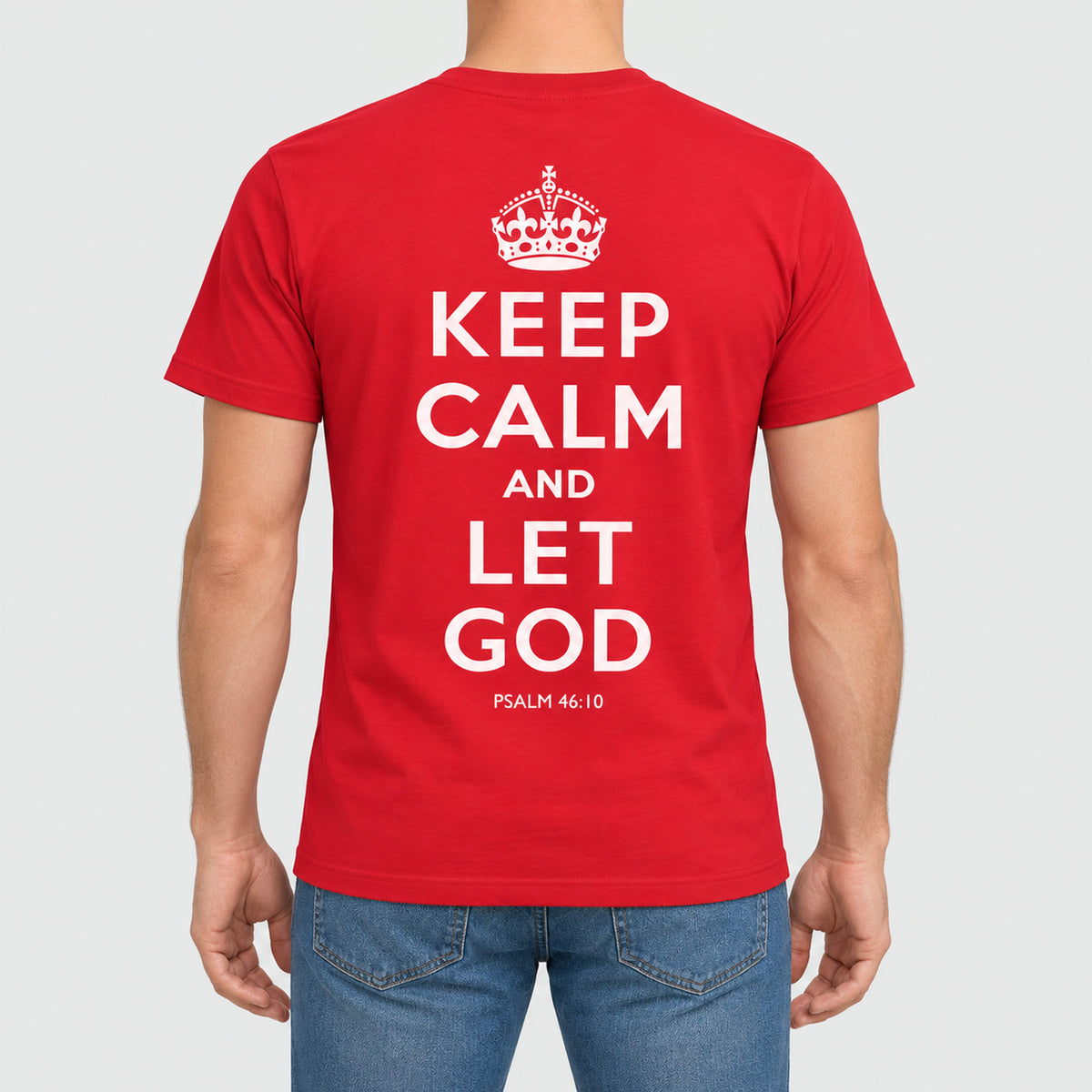 Keep Calm and Let God Tee  - Christian Apparel by FIVE2