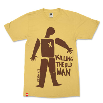 Killing the Old Man Christian T-shirt image 1 of 3, scripture-inspired Ephesians 4:22-24 product view