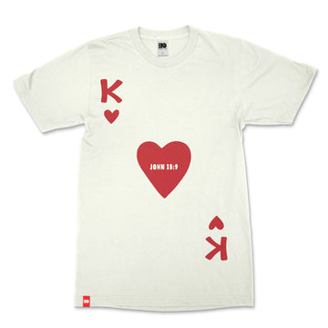 King of Love Tee image 1 of 2, scripture-inspired John 15:9 product view