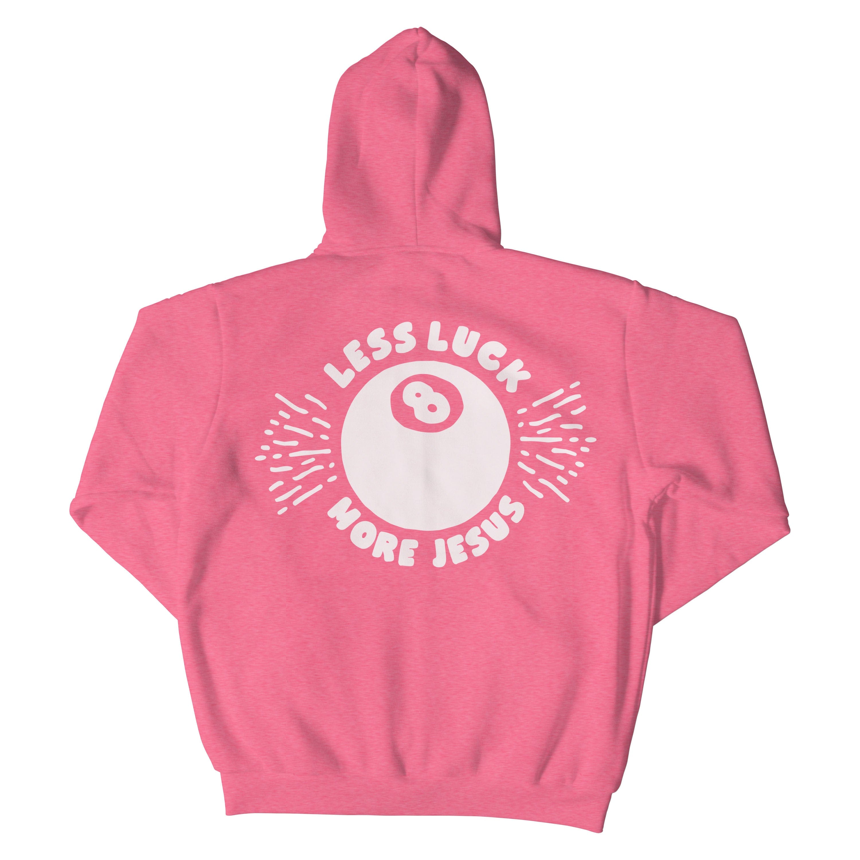 Less Luck More Jesus Christian Hoodie  - Christian Apparel by FIVE2