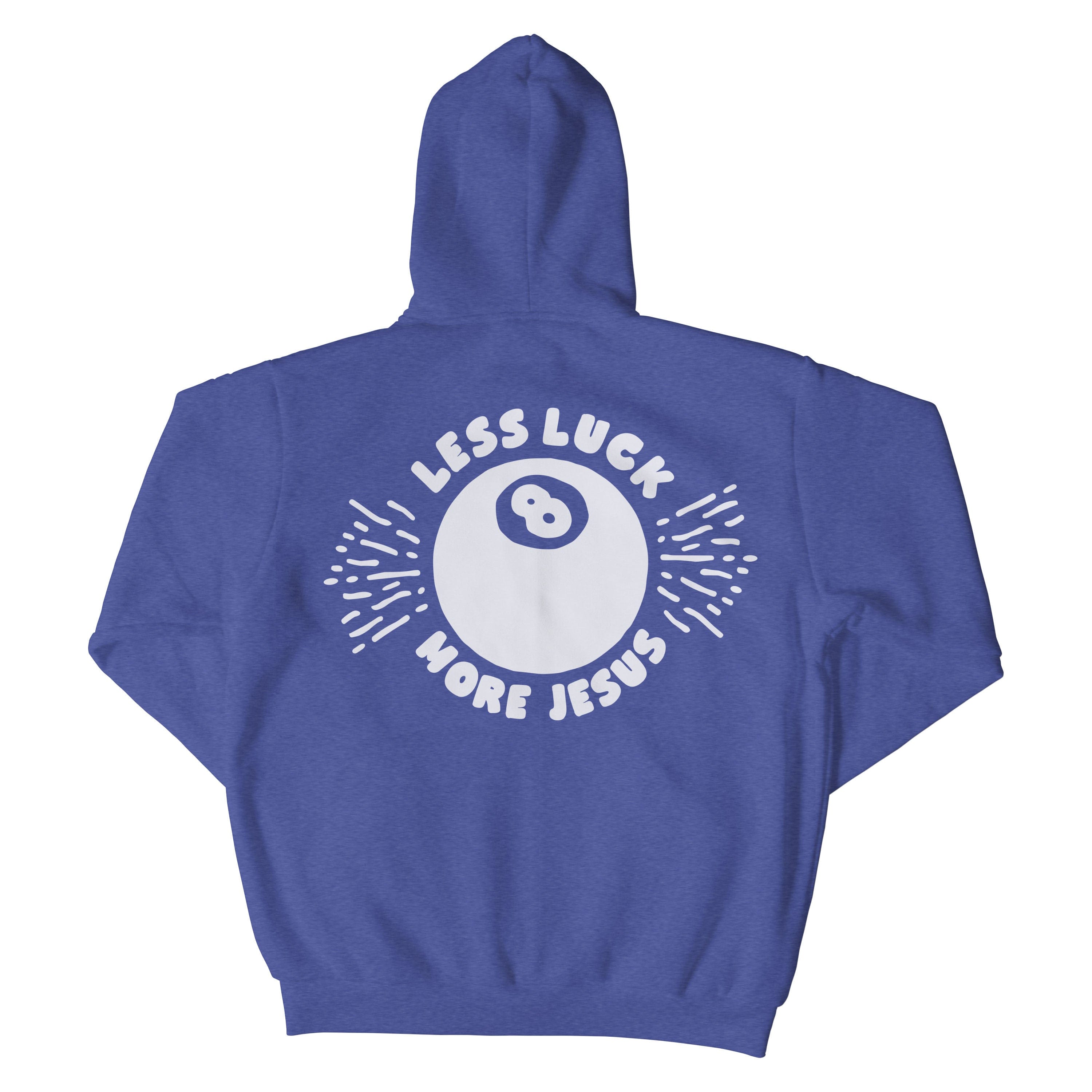 Less Luck More Jesus Christian Hoodie  - Christian Apparel by FIVE2